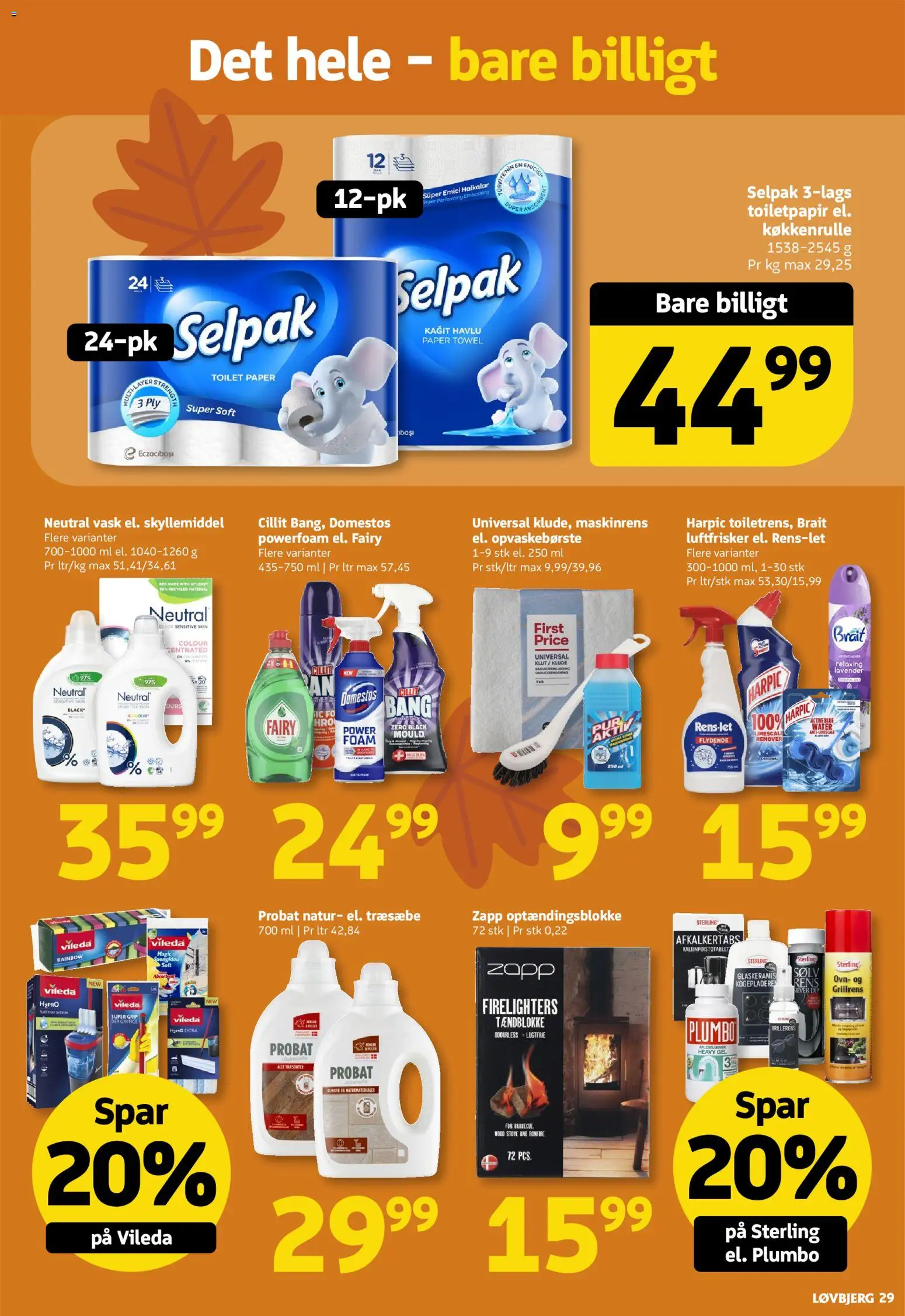 Løvbjerg tilbudsavis – gyldig fra 16/10/2026 | Side: 29 | Produkter: Skyllemiddel, Toilet, Ovn