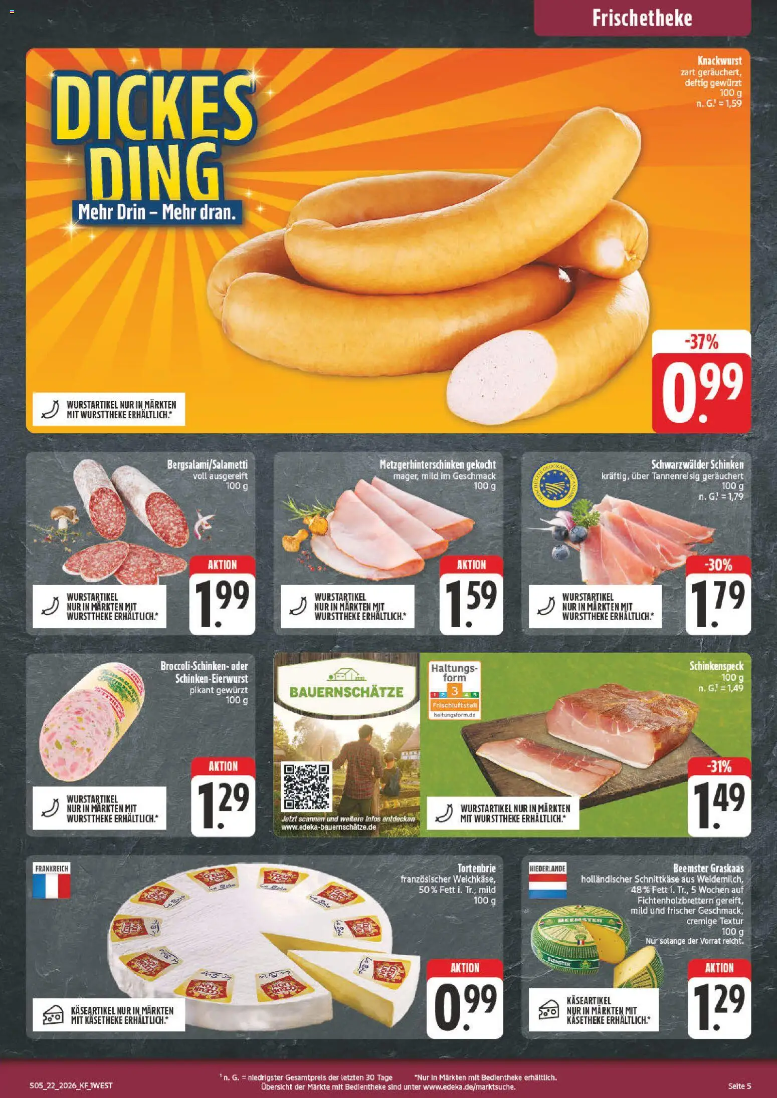nah & gut Prospekt – gültig ab 26.05.2026 | Seite: 5 | Produkte: Theke, Wurst, Schinken