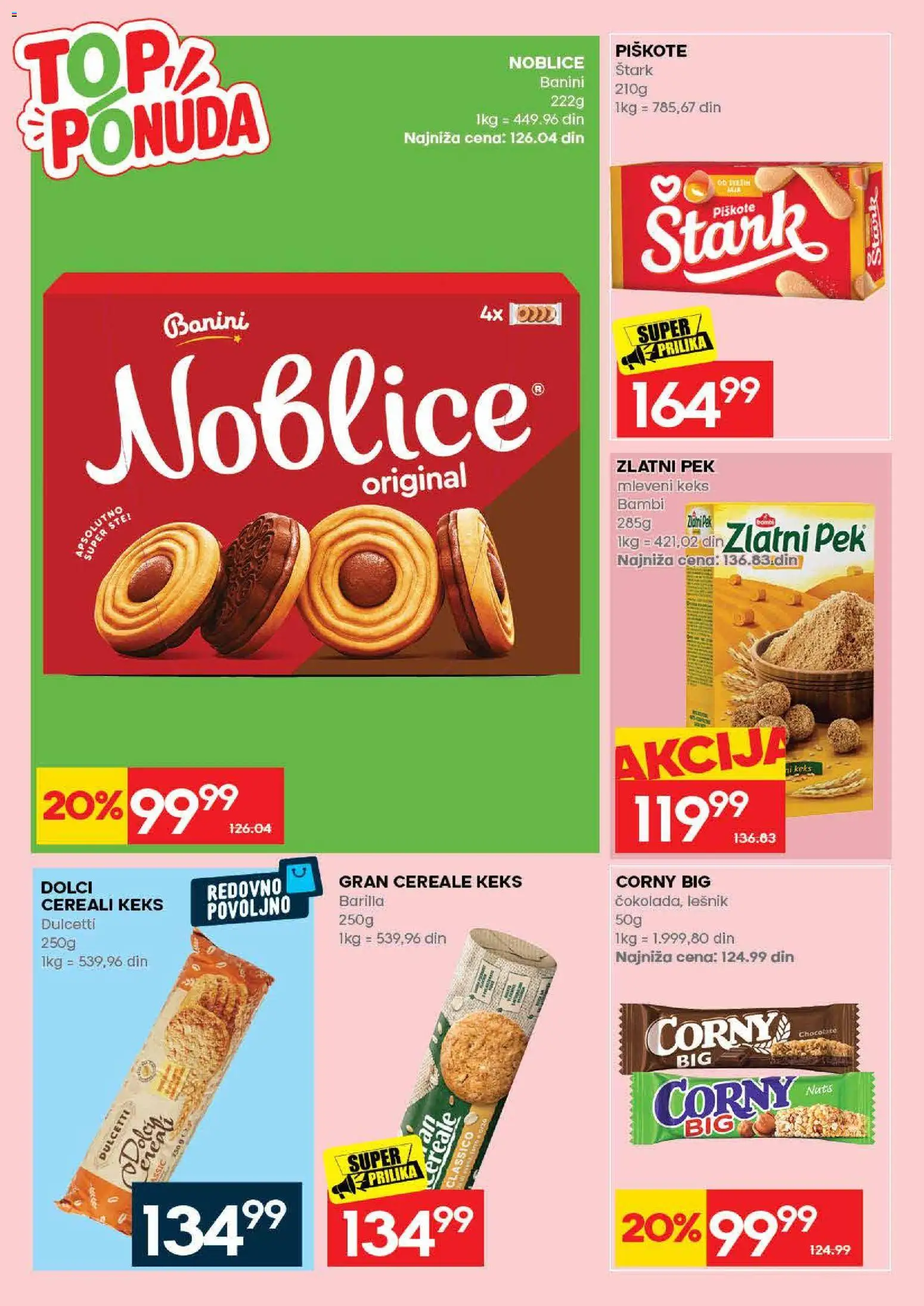 Idea katalog - važi od 31.08.2026 | Strana: 44 | Proizvode: Mleveni keks, Keks, Barilla, Noblice