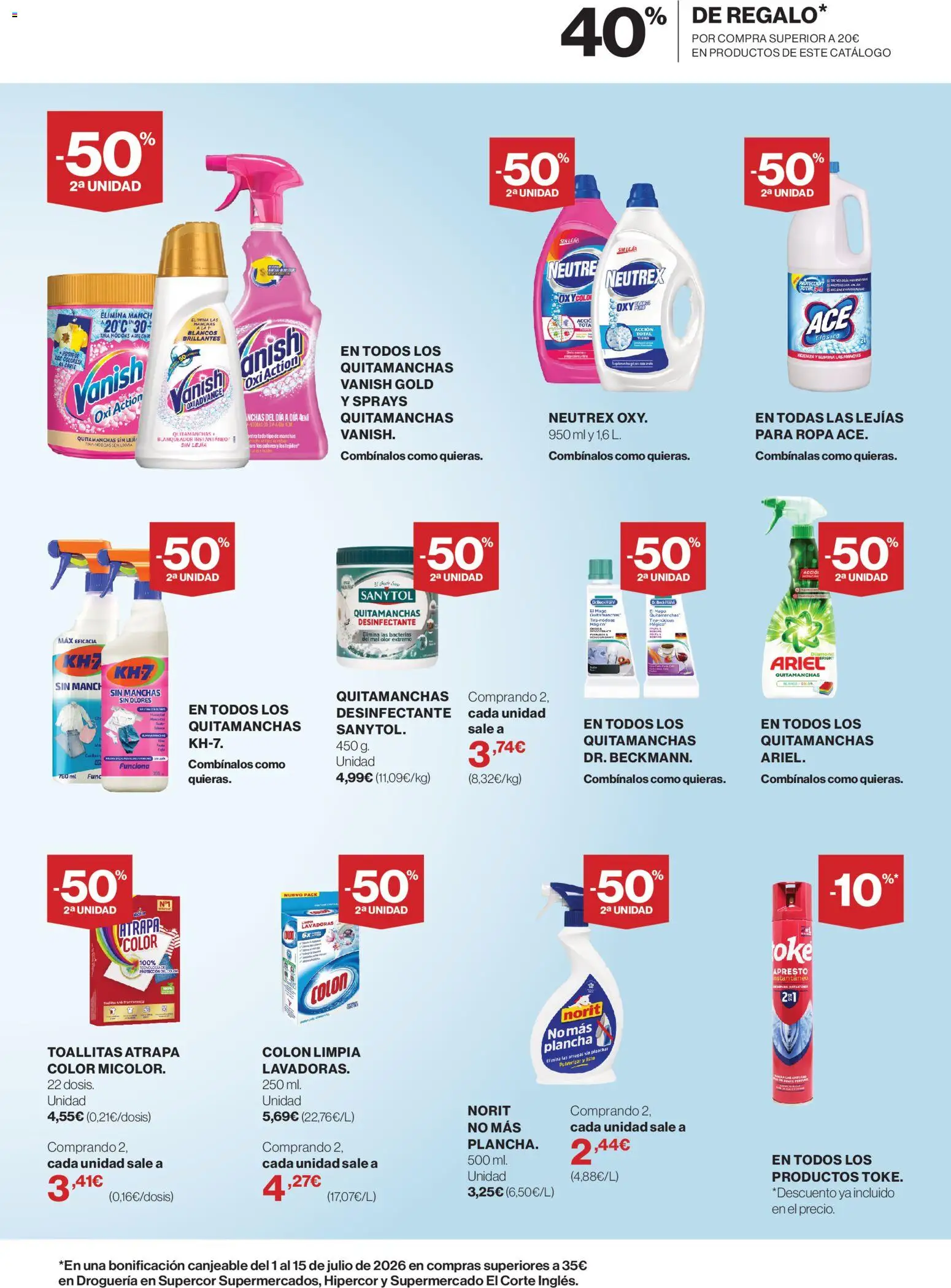 Hipercor Limpieza y Cuidado del Hogar │ válido desde el 18.06.2026 | Página: 5