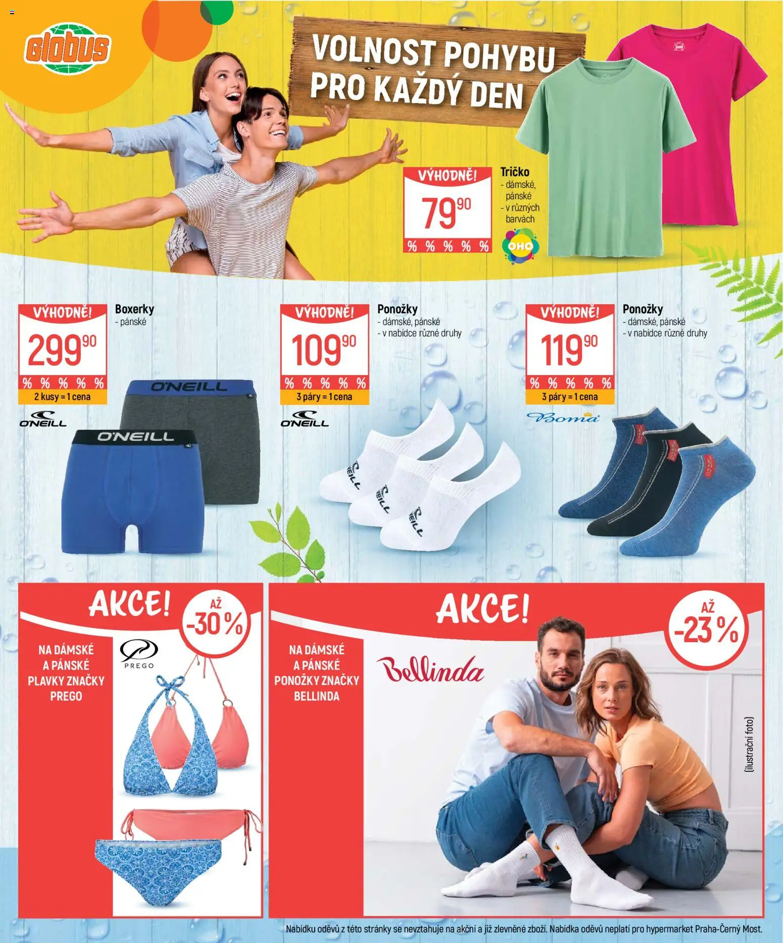 Globus leták - Praha-Štěrboholy od 03.06.2026 | Strana: 2 | Produkty: Tričko, Globus, Ponožky, Boxerky