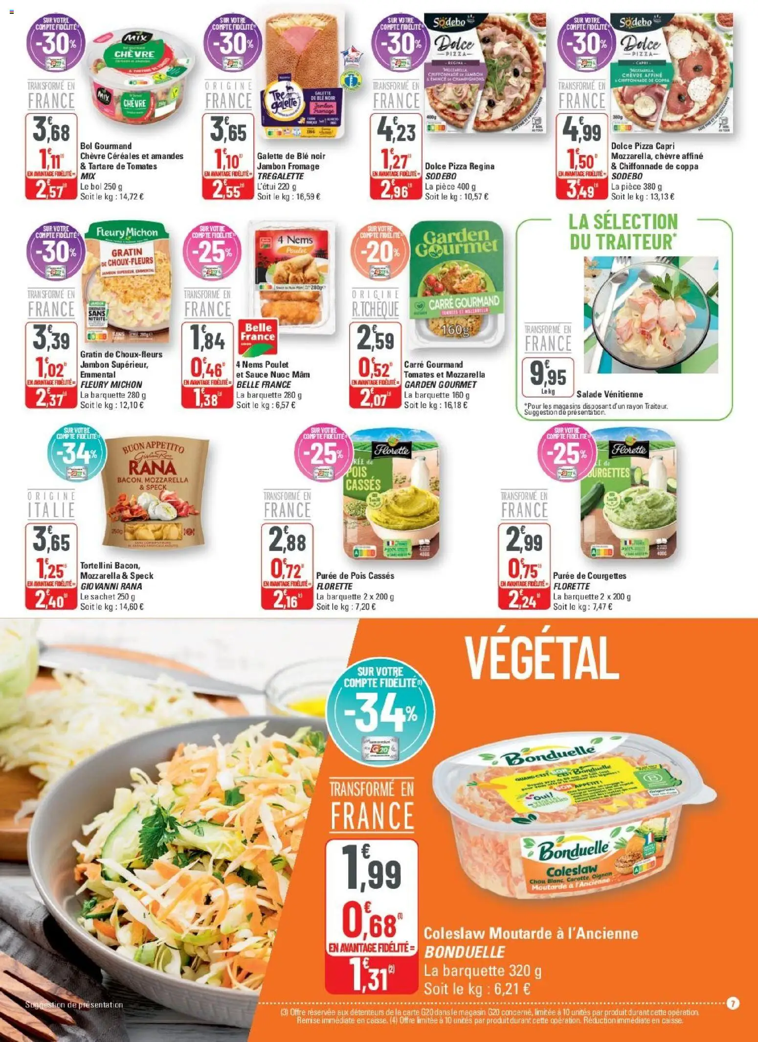 {H1} | Page: 7 | Produits: Fromage, Moutarde, Tomates, Céréales