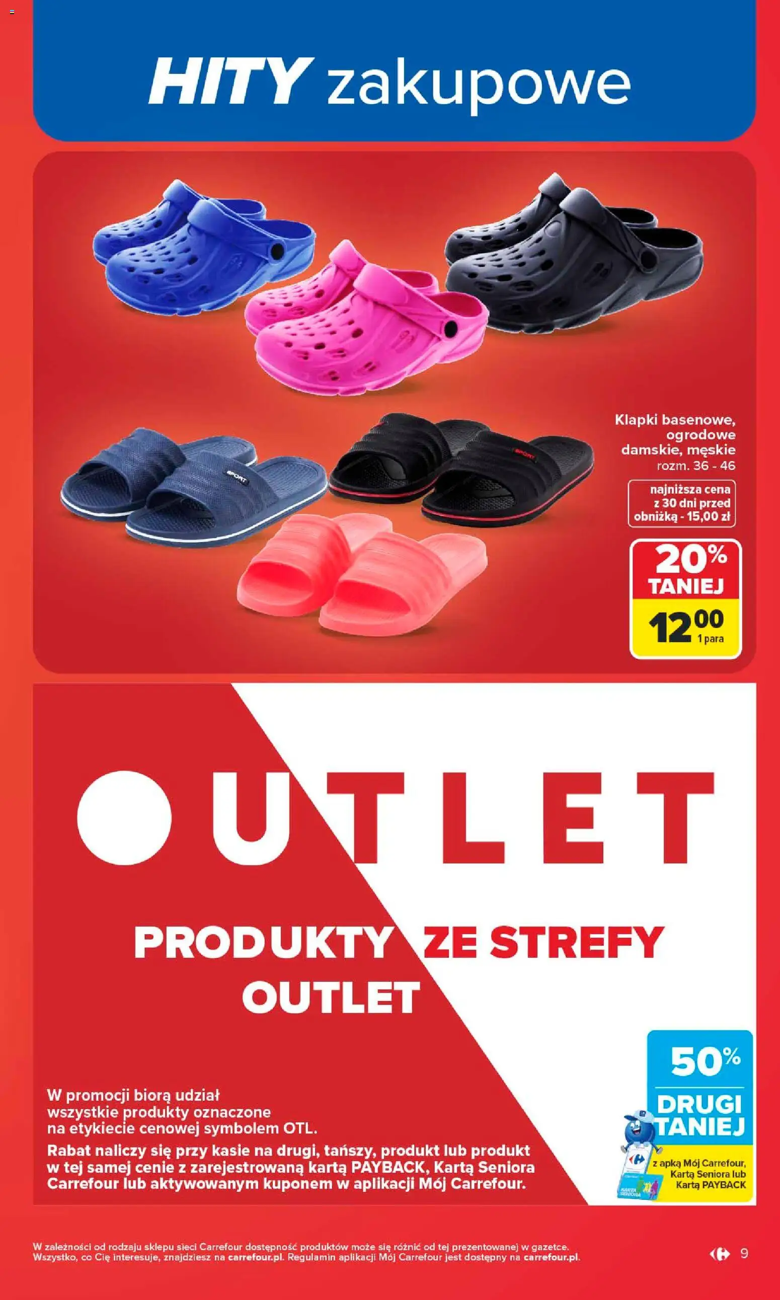 Carrefour gazetka od 06.07.2026 | Strona: 9 | Produkty: Karta, Klapki