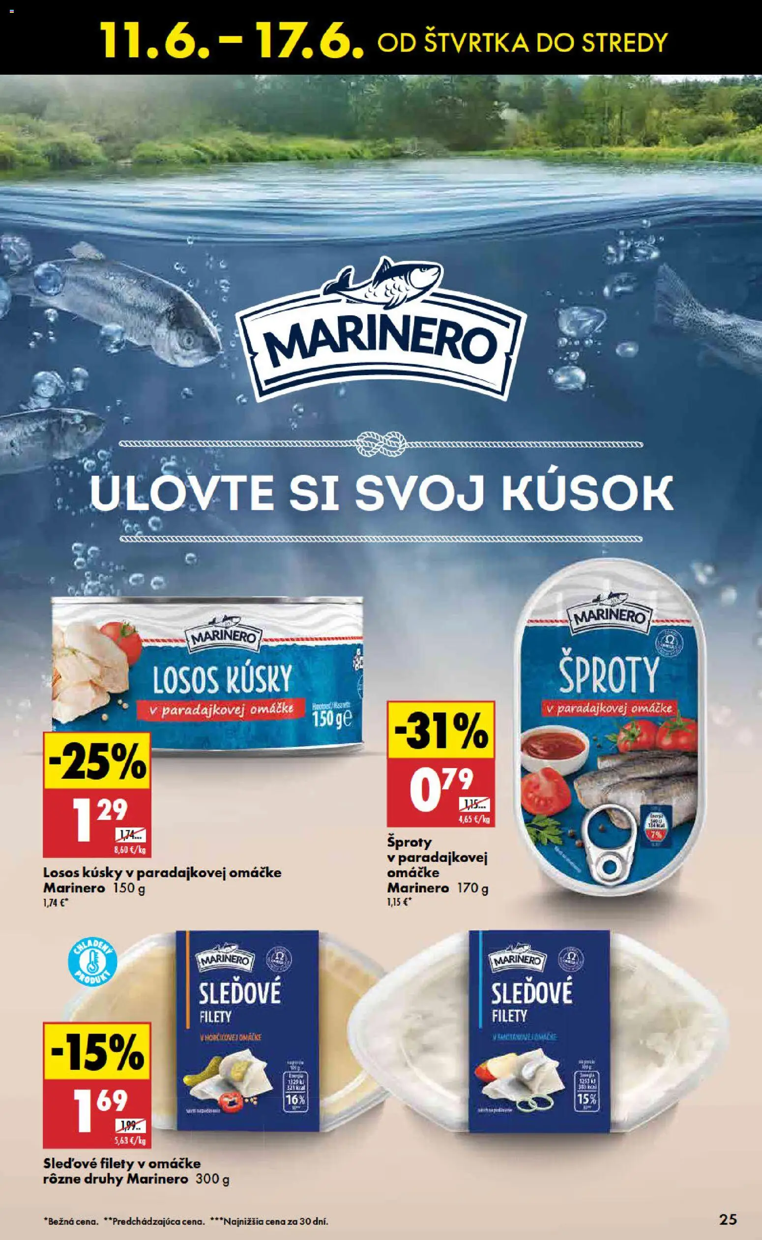 Nové Biedronka akcie – leták je platný od 11.06.2026 | Strana: 25 | Produkty: Losos