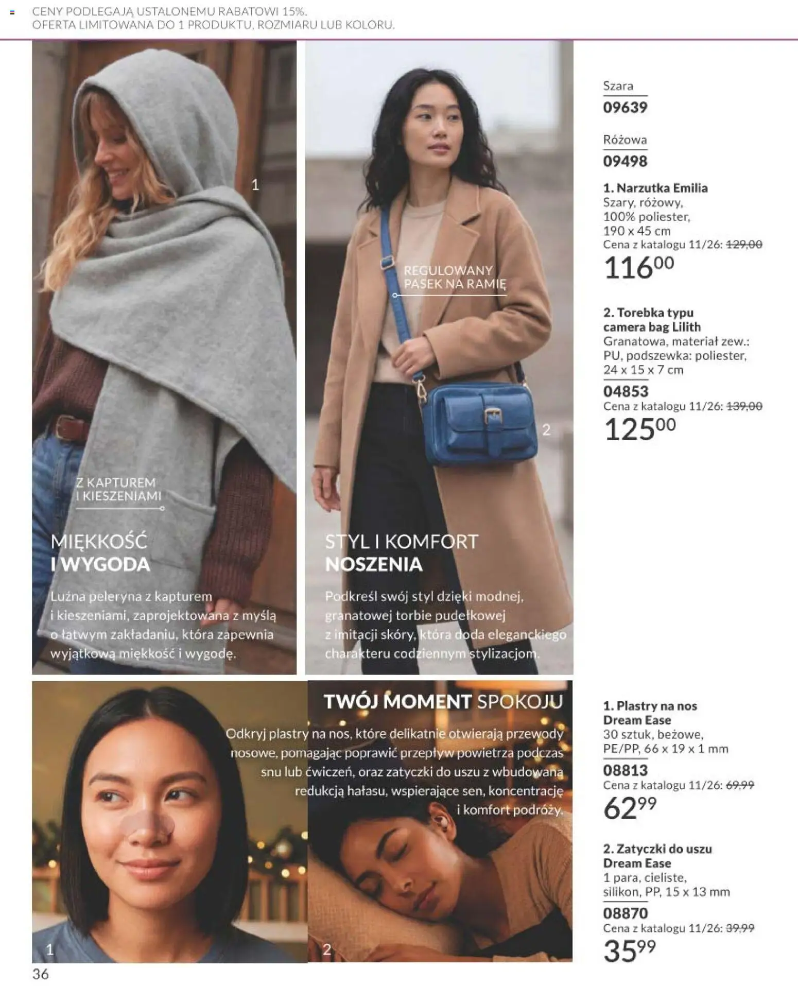 Avon Katalog Focus 10 2026 od 30.09.2026 | Strona: 36 | Produkty: Torebka, Pasek