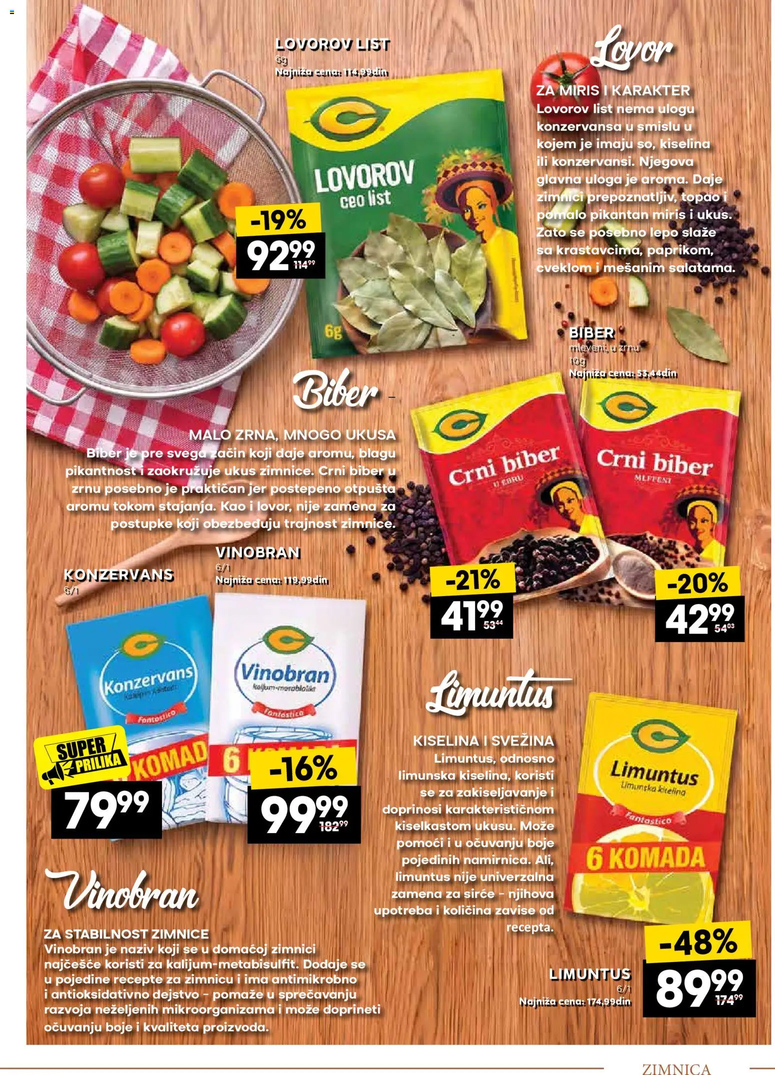 Mercator katalog - važi od 14.09.2026 | Strana: 21 | Proizvode: List, Miris, Crni biber, Sirće