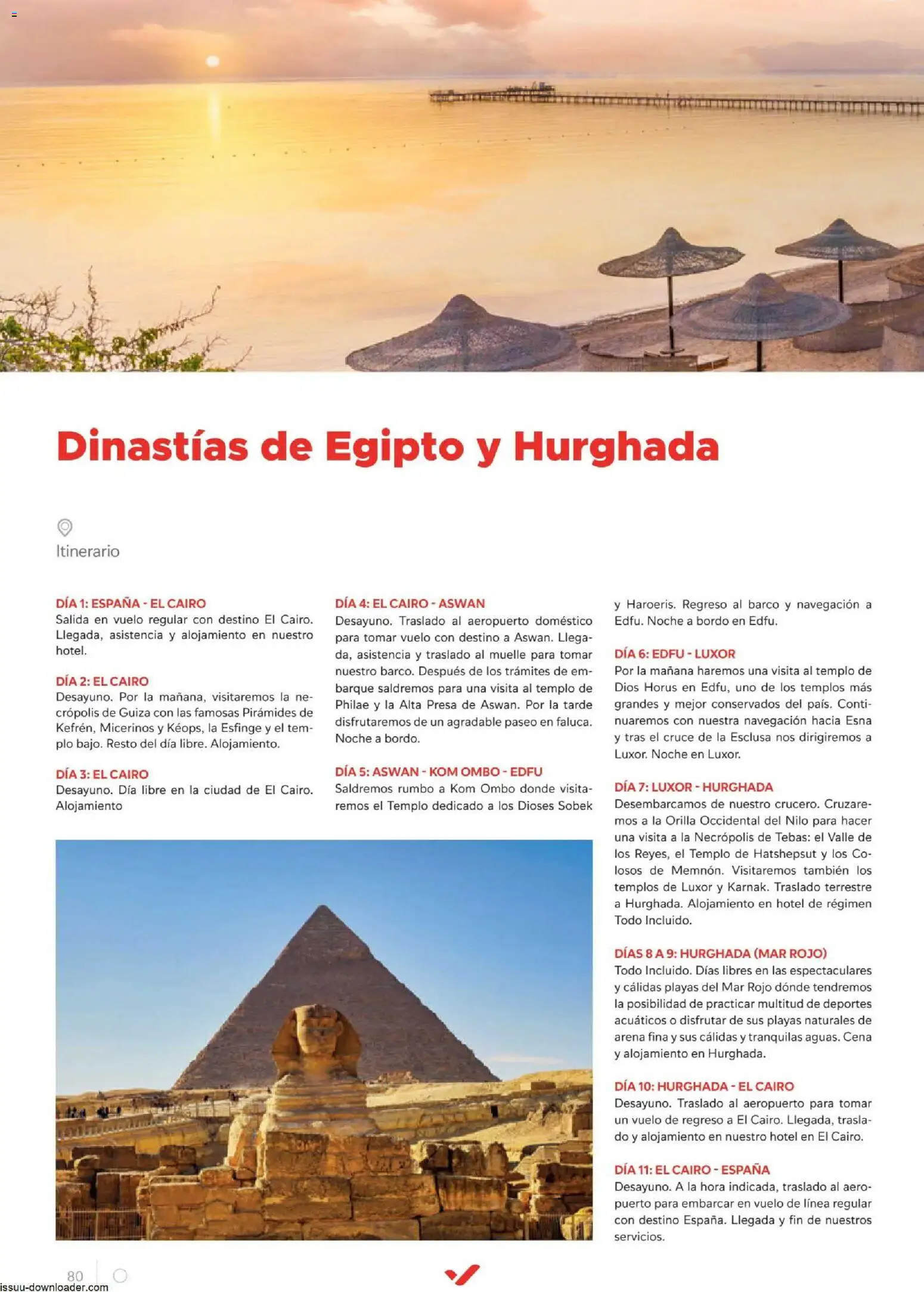 Halcón Viajes Egípto │ válido desde el 06/07/2026 | Página: 80 | Productos: Navegación