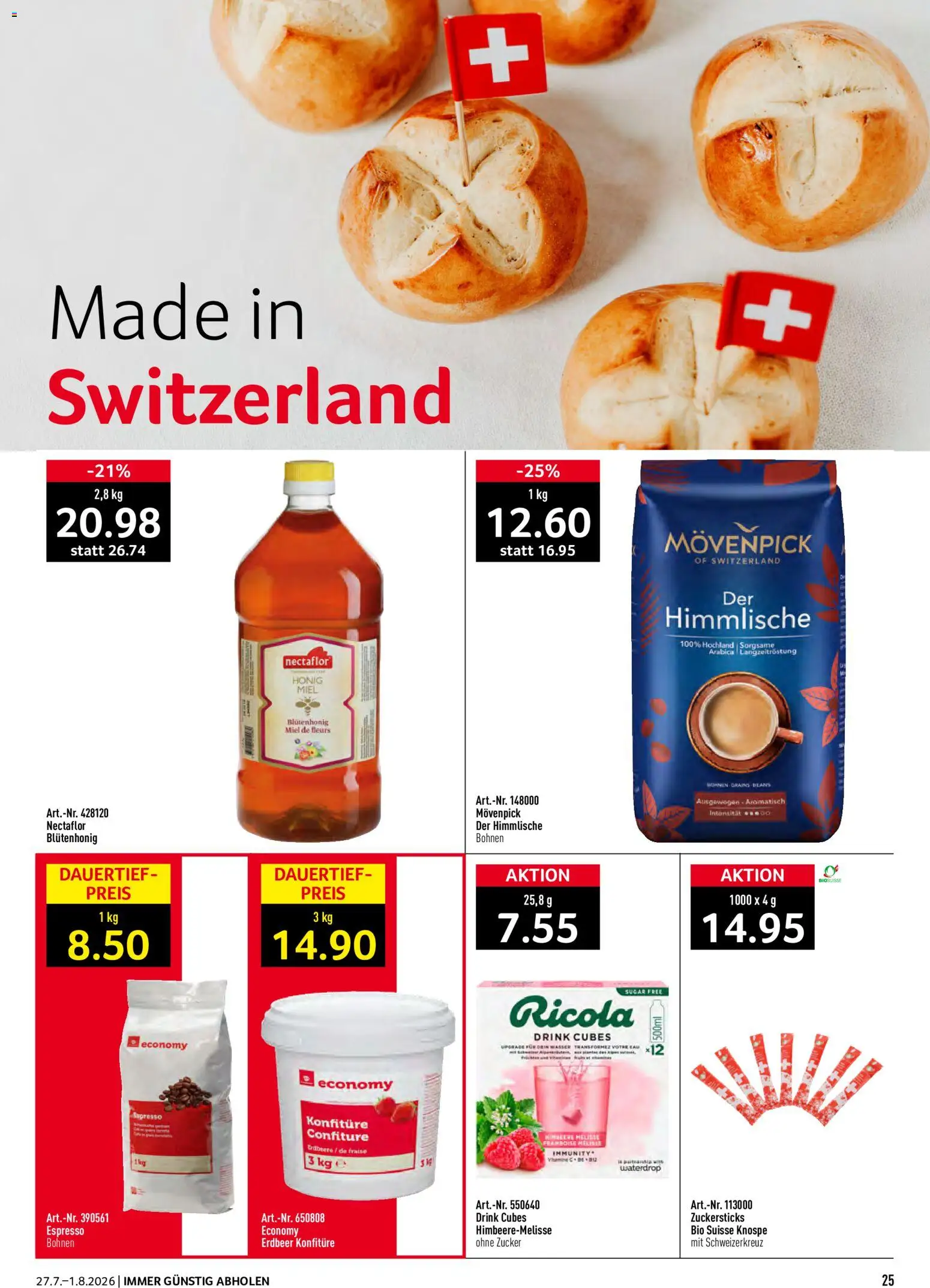 Prodega aktionen – gültig ab 27.07.2026 | Seite: 25 | Produkte: Himbeere, Zucker