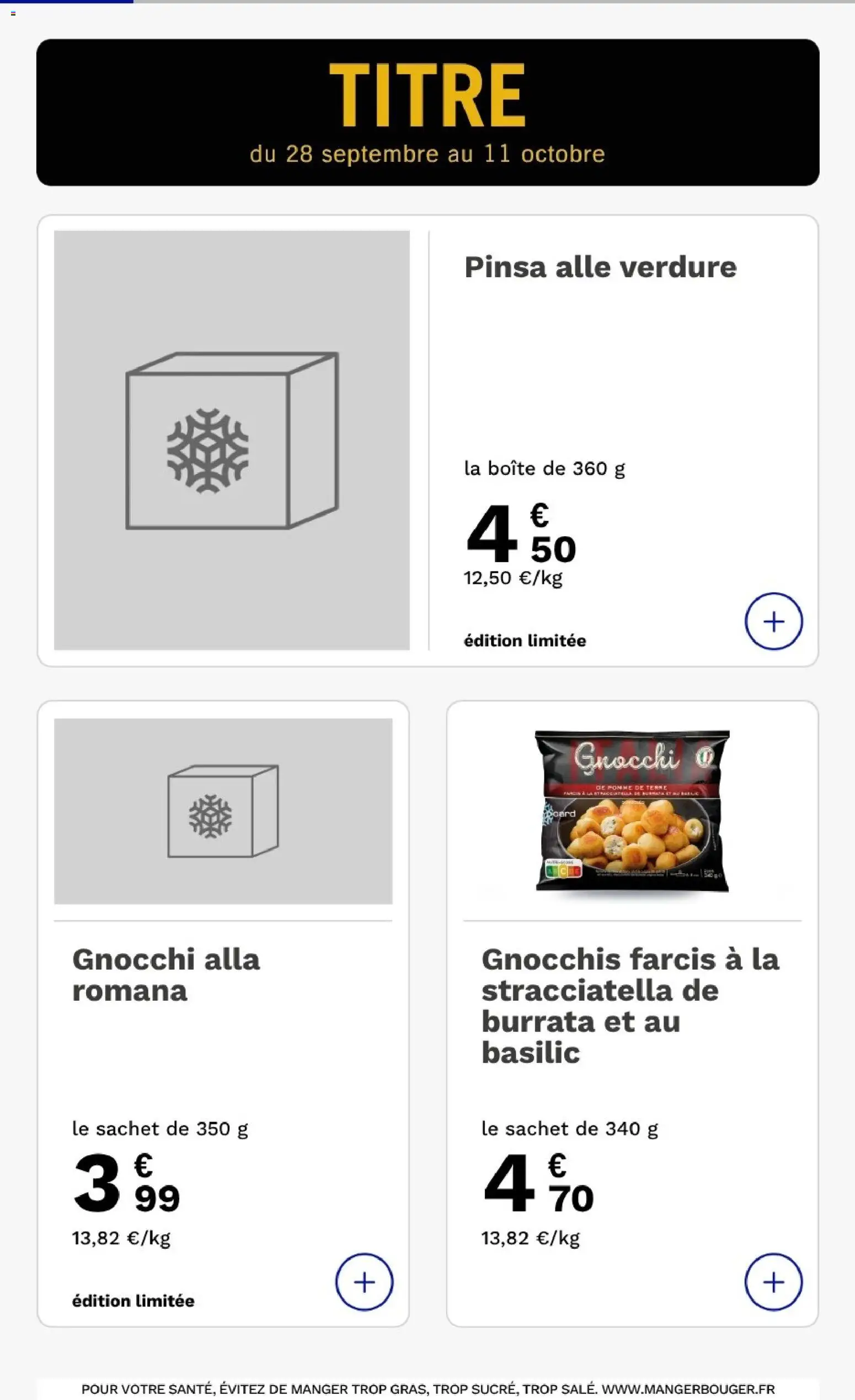 {H1} | Page: 6 | Produits: Pinsa, Pomme, Pomme de terre, Burrata