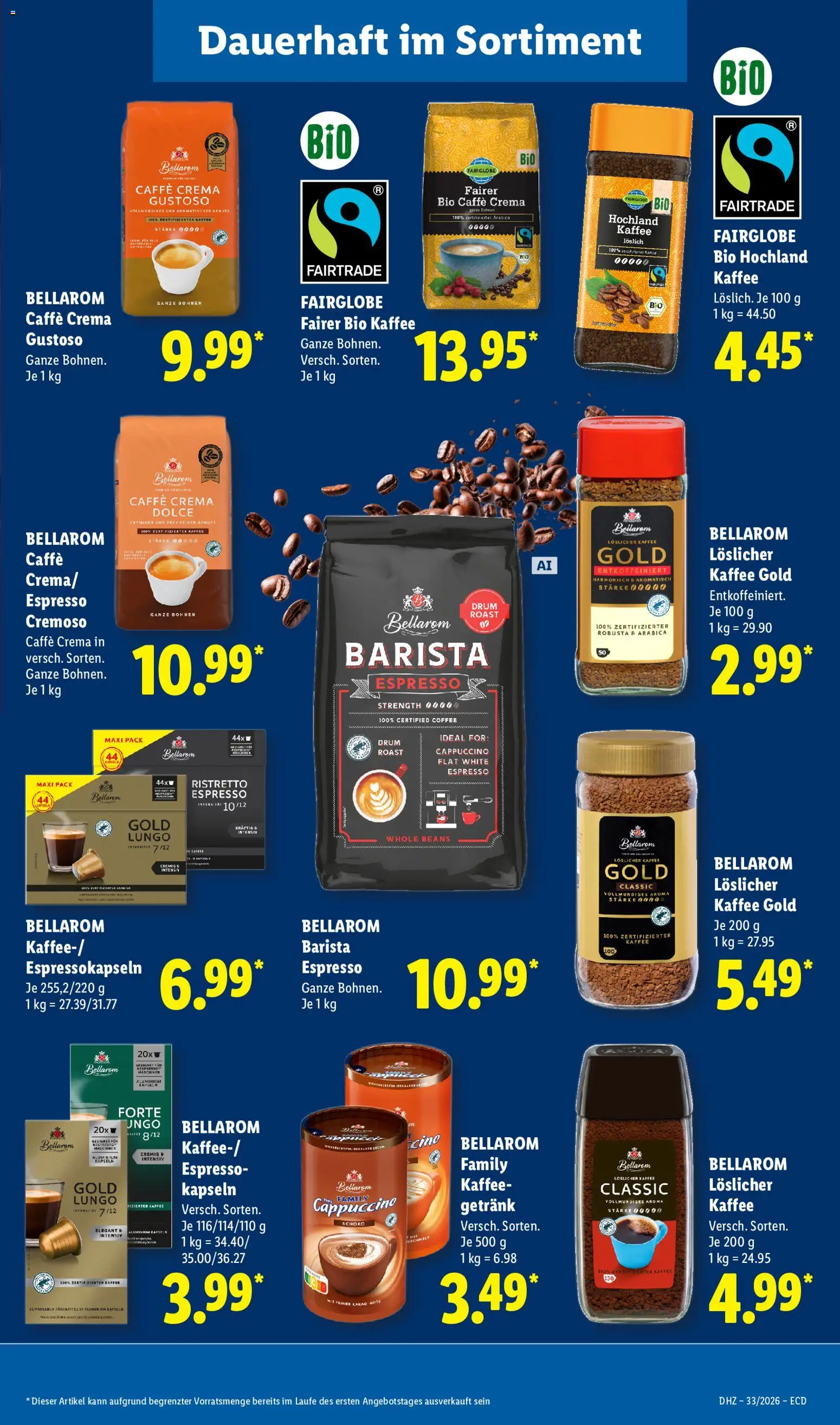 Lidl Prospekt – gültig ab 10.08.2026 | Seite: 17 | Produkte: Kaffee, Löslicher Kaffee