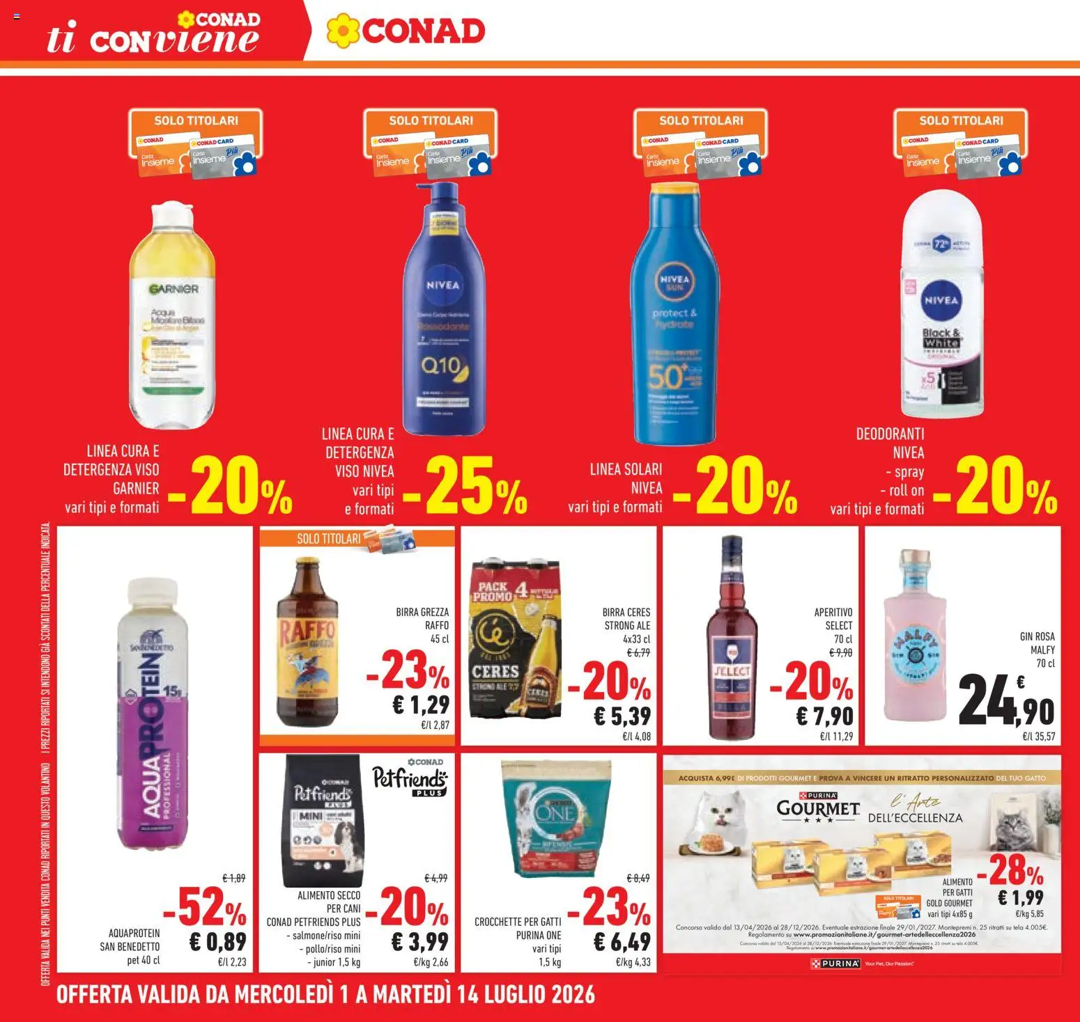 Volantino Conad del 01/07/2026 | Pagina: 34 | Prodotti: Birra, Gin, Ceres, Aperitivo