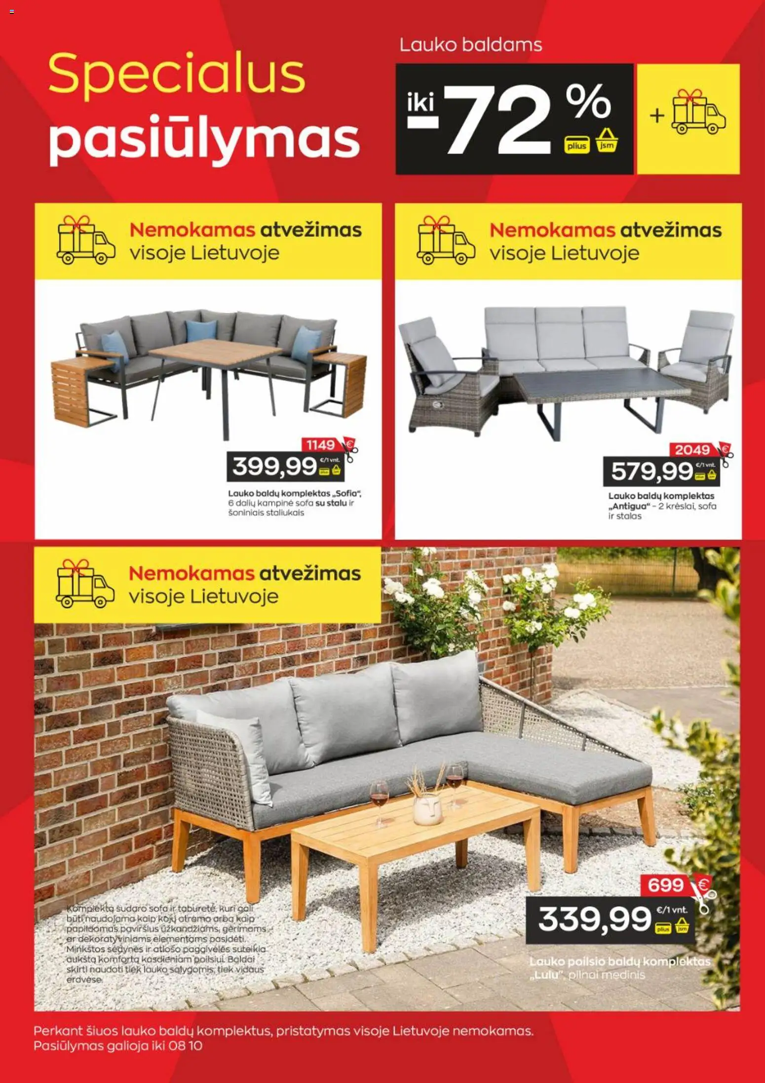 Jupoja akcijos nuo 16.06.2026 | Puslapis: 18 | Prekių: Sofa, Stalas