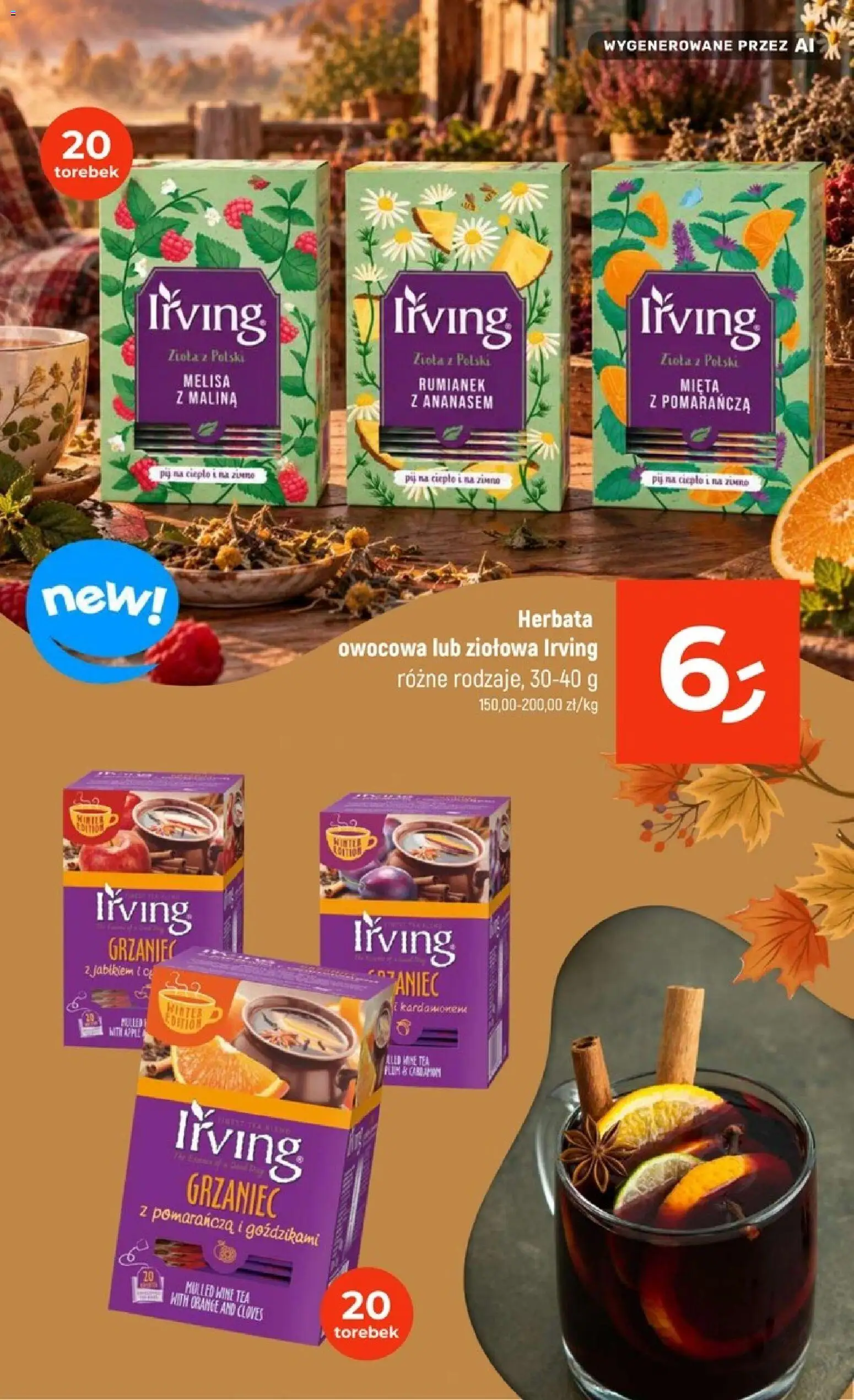 Dealz gazetka - Jesienna Rozgrzewka od 01.10.2026 | Strona: 28 | Produkty: Malina, Mięta, Zioła, Melisa