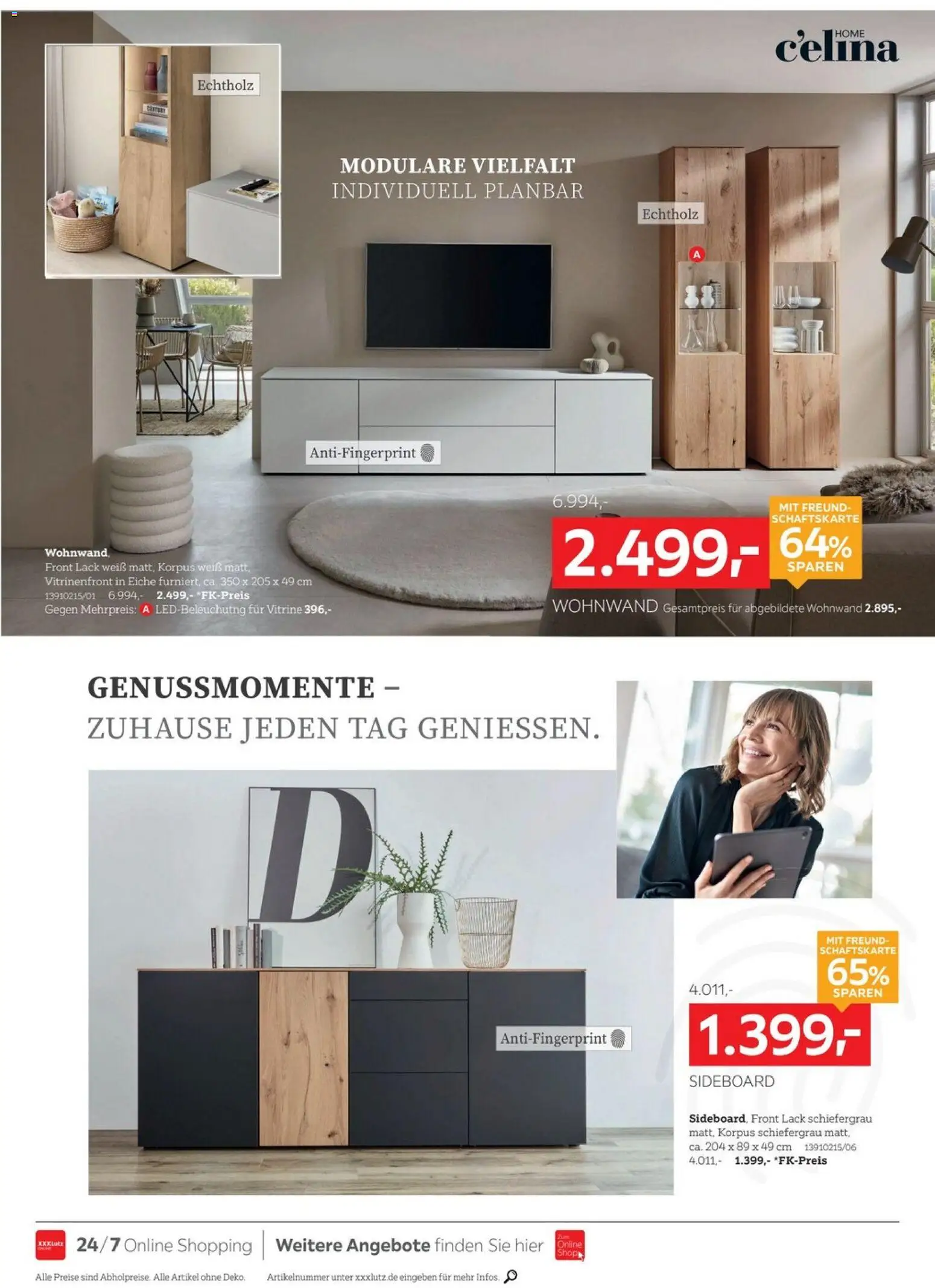 XXXLutz Wohnideen – gültig ab 03.10.2026 | Seite: 3 | Produkte: Sideboard, Wohnwand, Vitrine