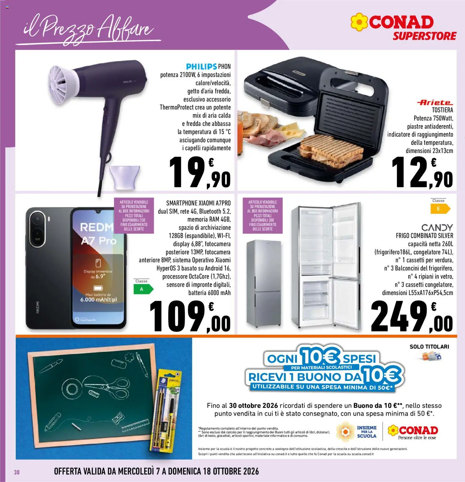 Volantino Conad del 07/10/2026 | Pagina: 30