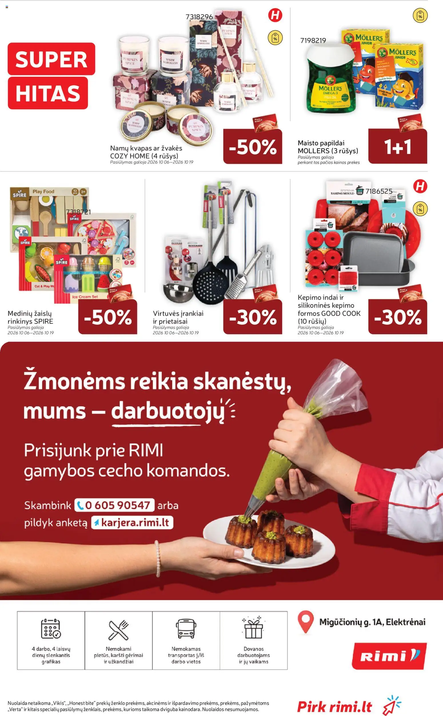 Rimi akcijos nuo 2026.10.06 | Puslapis: 33 | Prekių: Kvapas, Užkandžiai, Indai