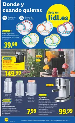 Vista previa SILVERCREST Dispensador de bebidas de cristal, Con tapa y grifo desmontable. Protege las bebidas de insectos. El recipiente de vidrio puede lavarse en el lavavajillas. válido desde el 25.05.2026 | Página: 4 | Productos: Dispensador, Dispensador de bebidas, Βρεφικό κρεβάτι, Cafetera