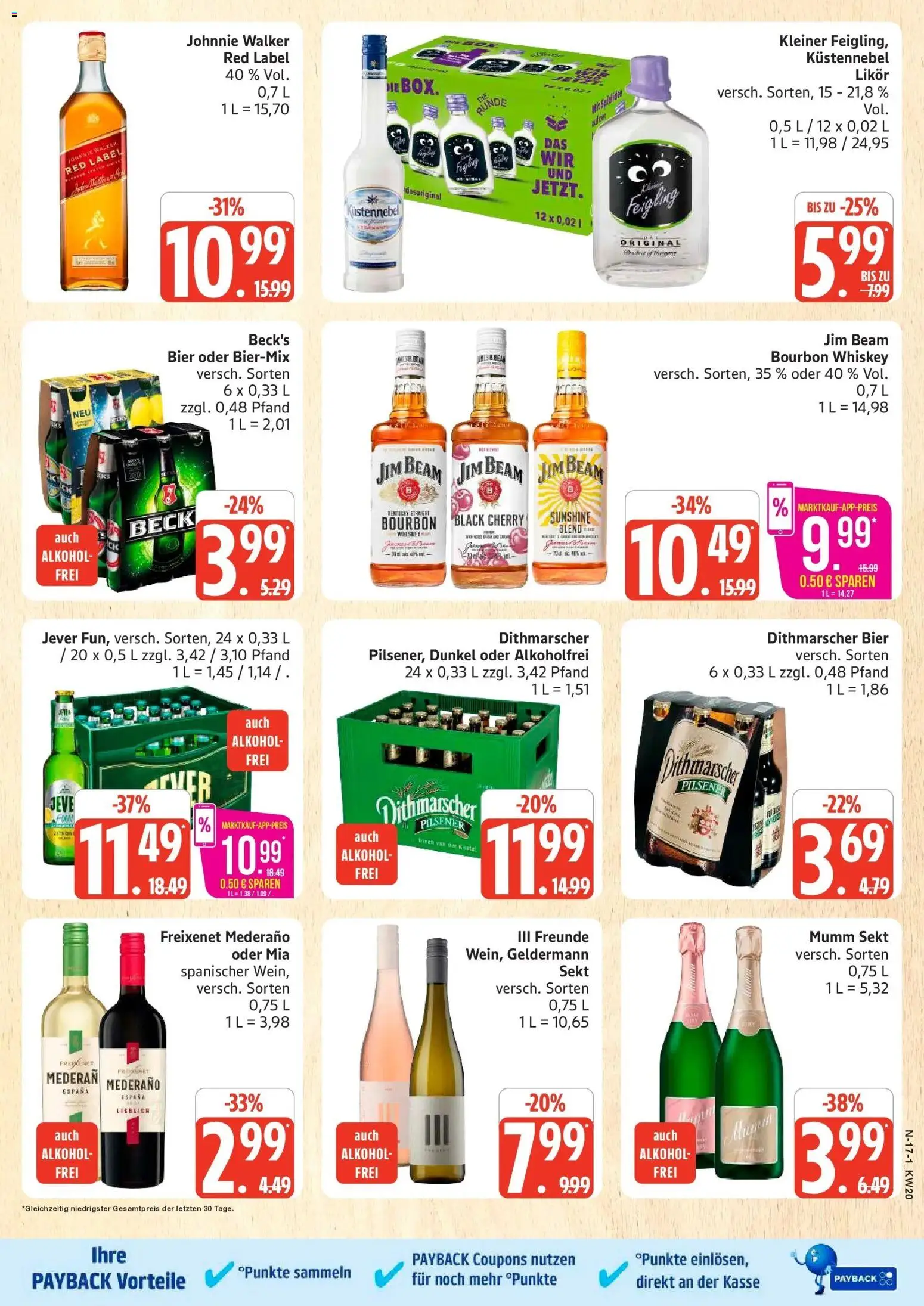 Marktkauf Prospekt Cuxhaven	 – gültig ab 10.05.2026 | Seite: 17 | Produkte: Freixenet, Likör, Jever, Whiskey