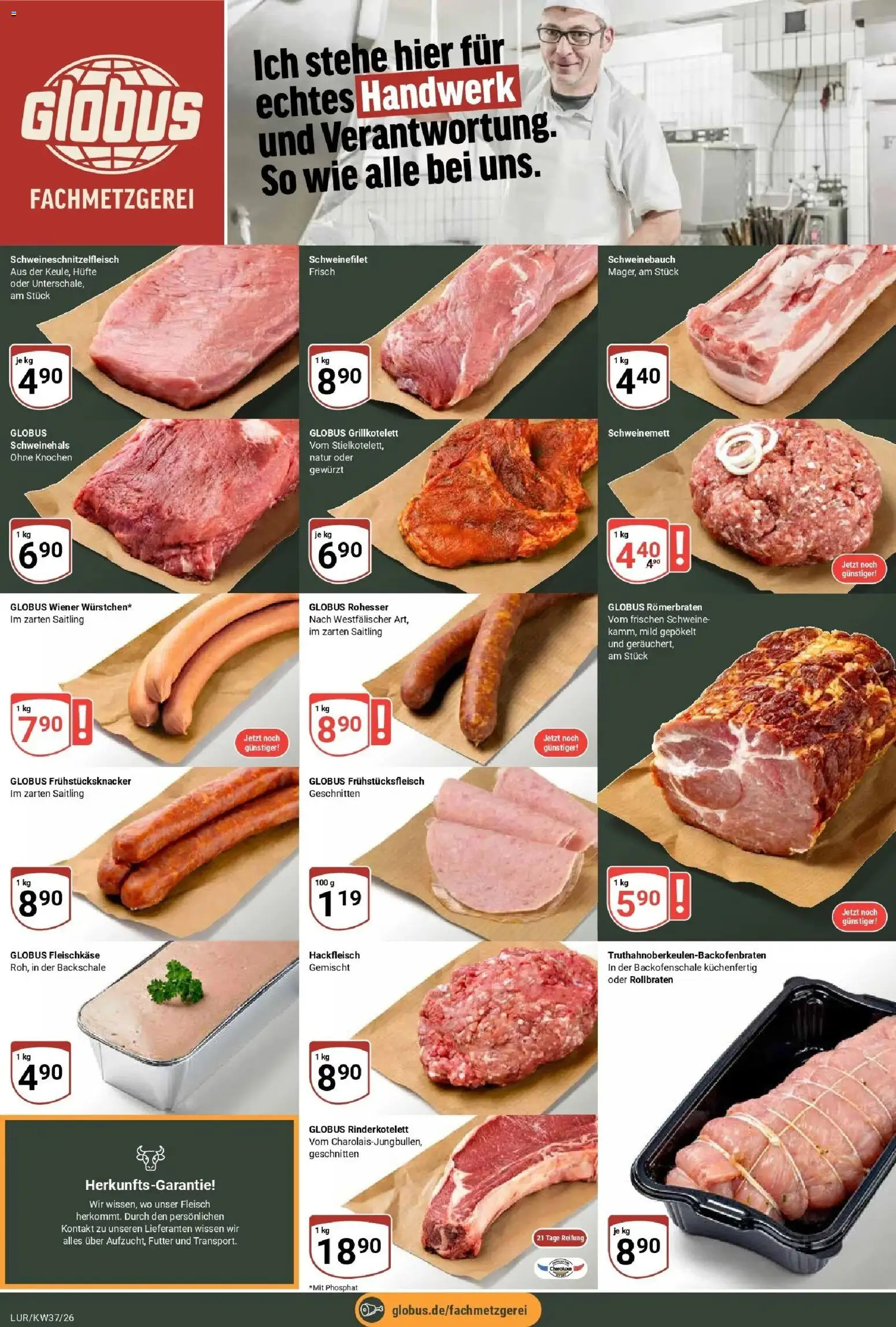 Globus Aktueller Prospekt (ab 07.09.2026) » Angebote online | Seite: 10 | Produkte: Schweinebauch, Schweinefilet, Fleisch, Hackfleisch