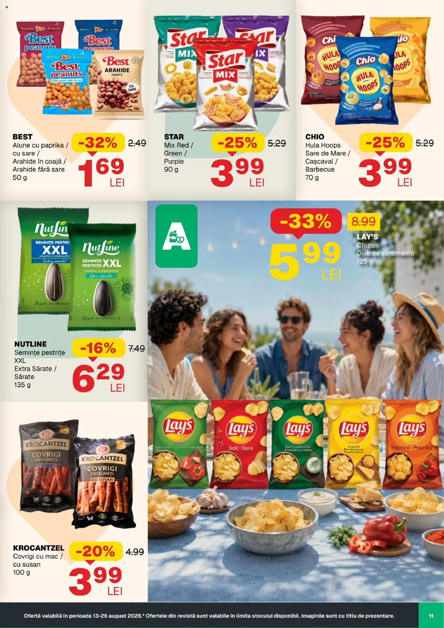 Noul catalog Annabella – valabil de la 13.08.2026 | Pagină: 11 | Produse: Cașcaval, Arahide, Alune, Smântână