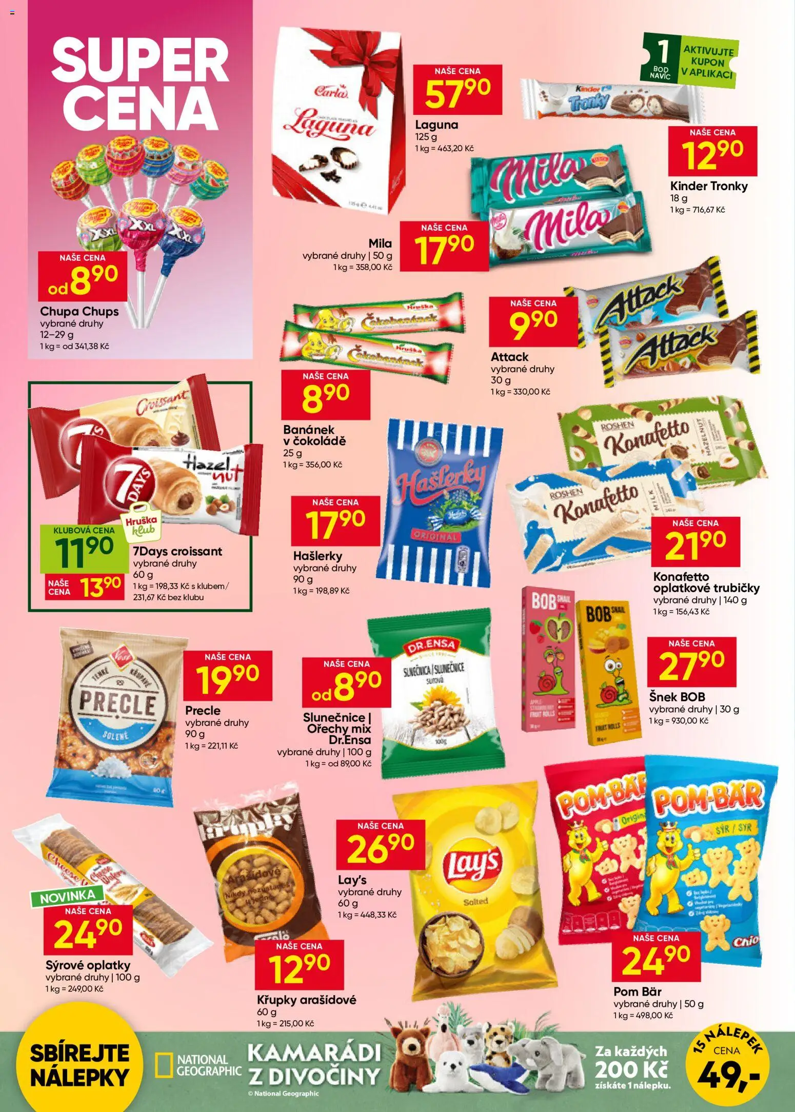 Hruška leták od 14.10.2026 | Strana: 8 | Produkty: Trubičky, Nálepky, Croissant, Křupky