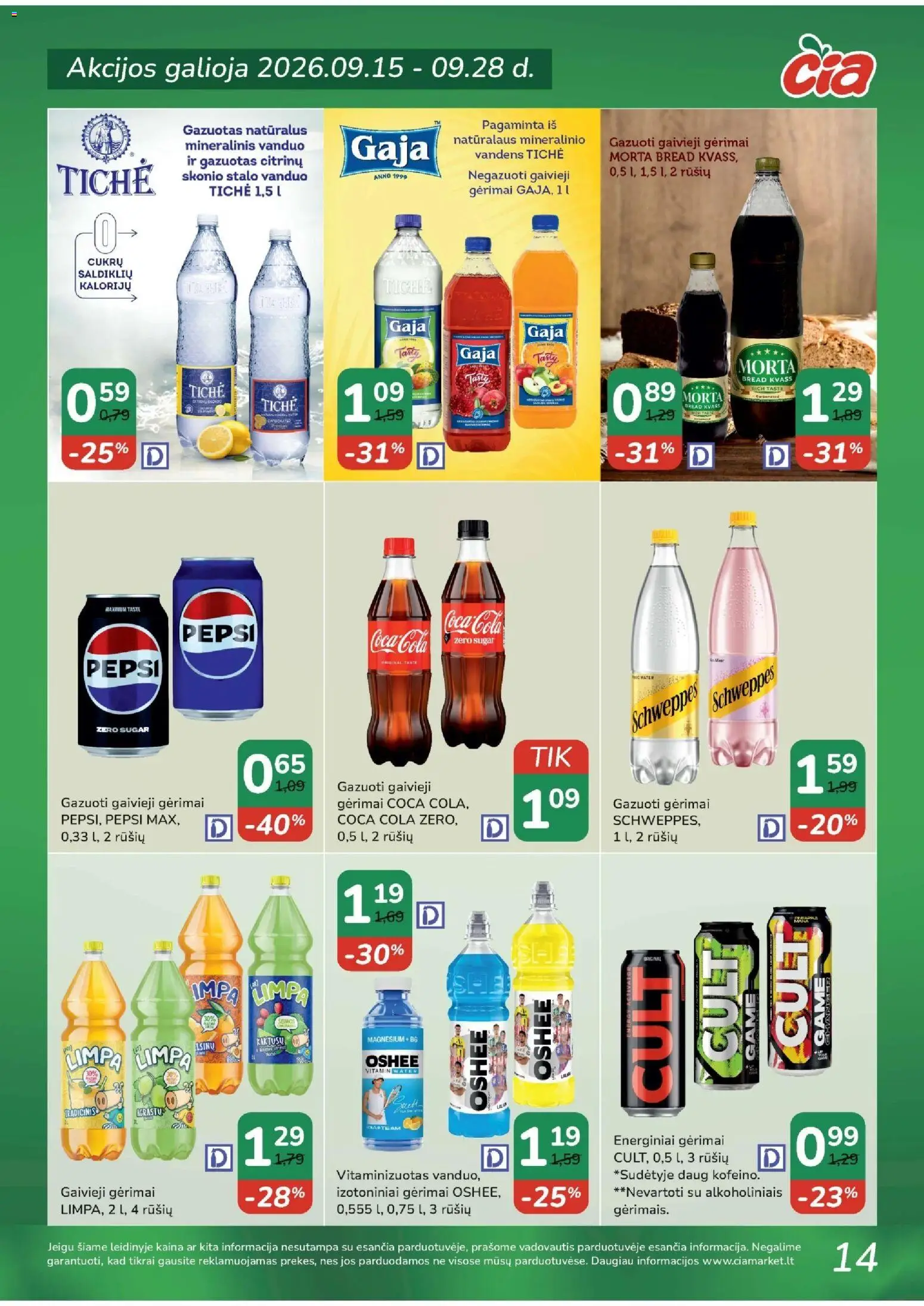 ČIA MARKET akcijos nuo 2026.09.15 | Puslapis: 14