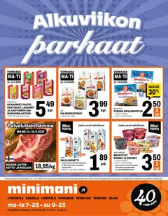 Minimani-mainoslehti voimassa 14/09/2026 alkaen