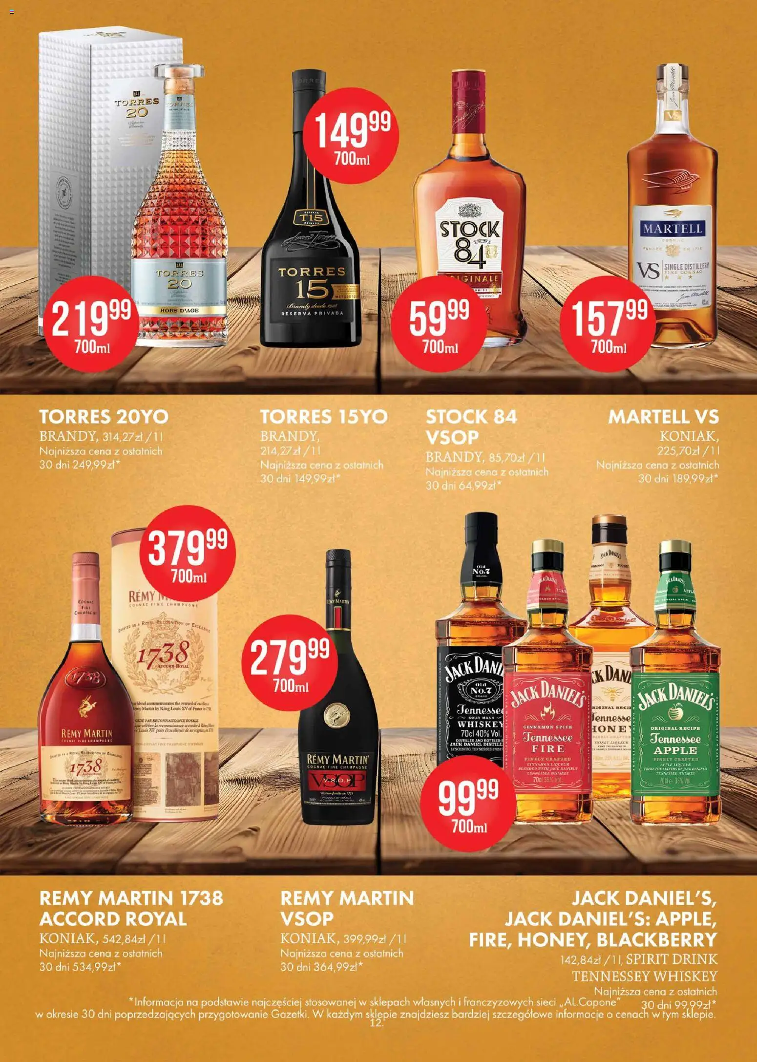 Al.Capone gazetka od 09.03.2026 | Strona: 12 | Produkty: Jack Daniel's, Champagne