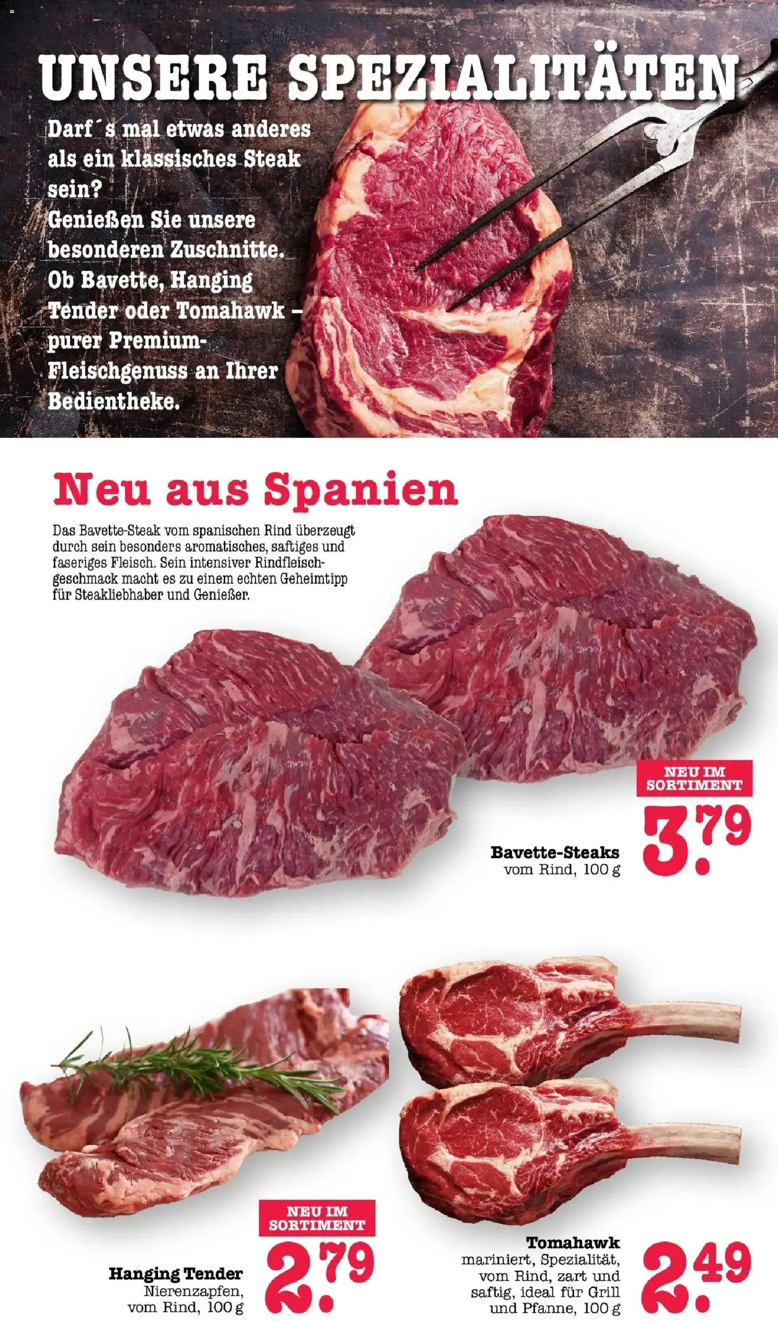 Edeka prospekt Bühlertal – gültig ab 13.07.2026 | Seite: 4 | Produkte: Grill, Spezialitäten, Rindfleisch, Steak