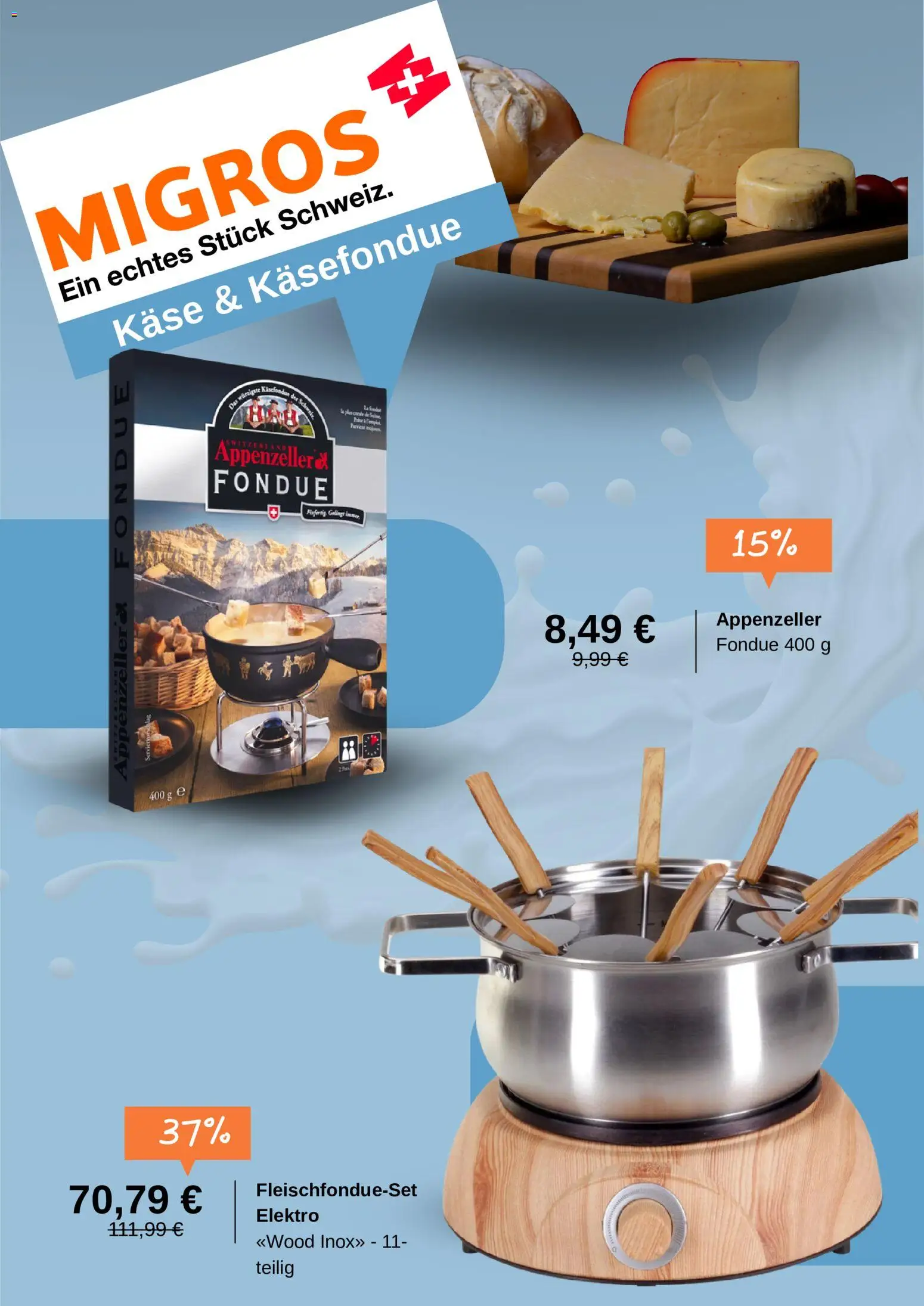 Migros Prospekt – gültig ab 18.08.2026 | Seite: 2 | Produkte: Käse, Fondue