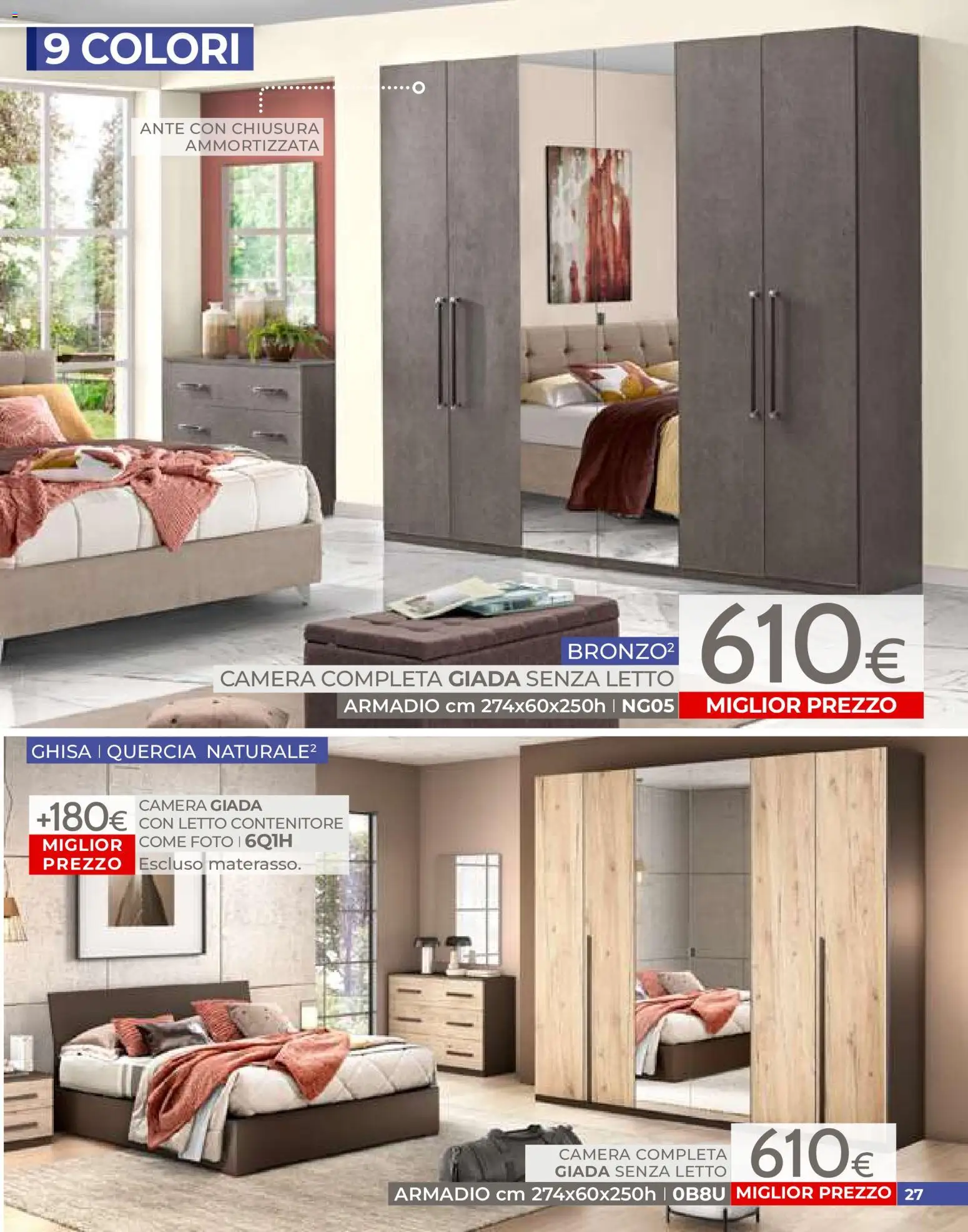Volantino Mondo Convenienza del 01/07/2026 | Pagina: 27 | Prodotti: Letto contenitore, Contenitore, Letto, Armadio
