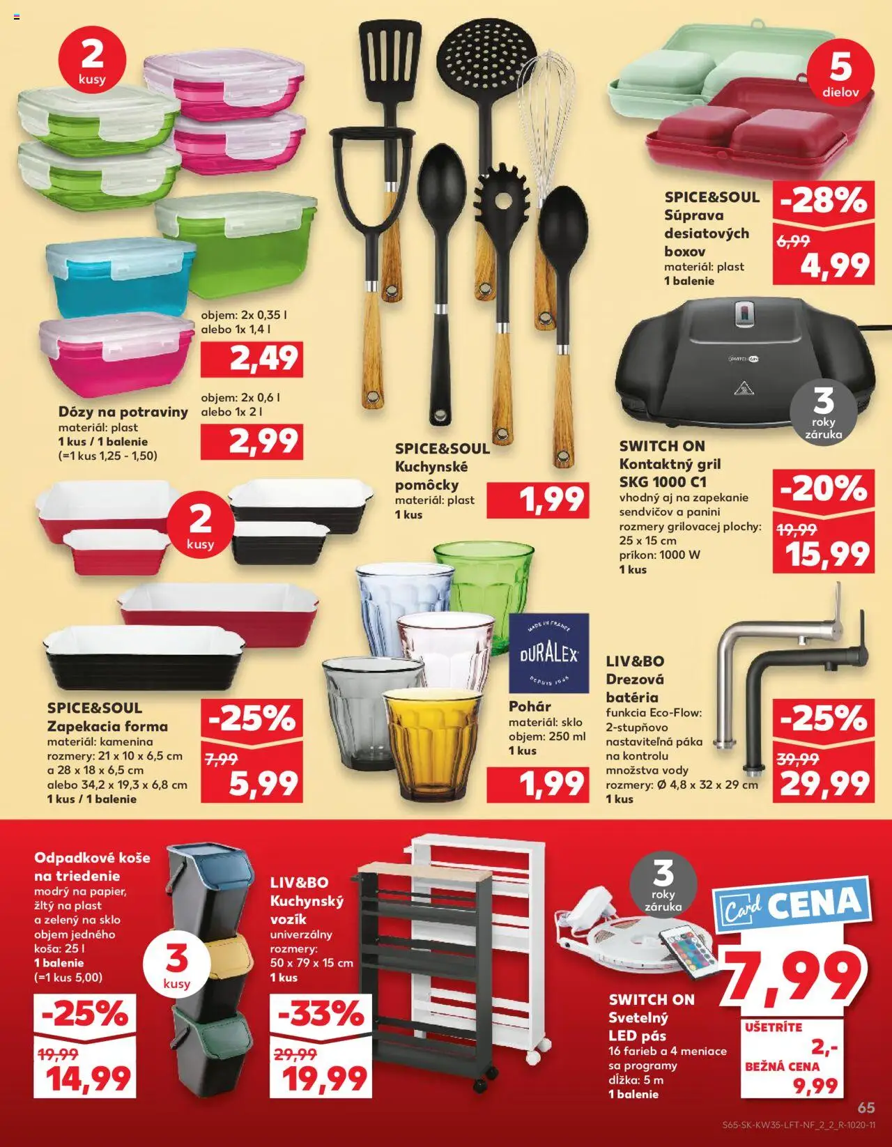 Nové Kaufland akcie – leták je platný od 28.08.2025 | Strana: 65 | Produkty: Pás, Gril, Led pás