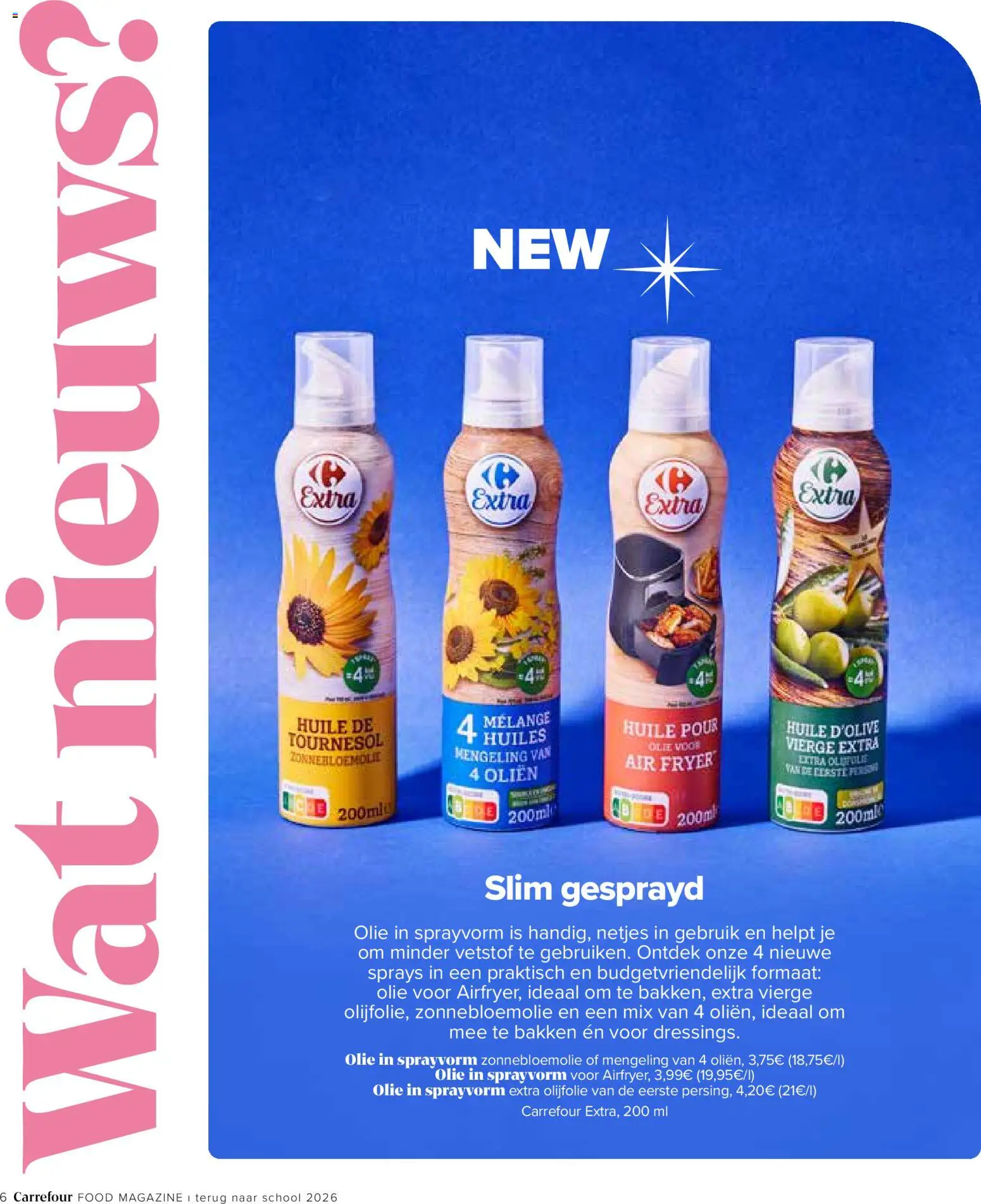 {H1} | Pagina: 6 | Producten: Olijfolie, Olie in sprayvorm, Zonnebloemolie, Olie