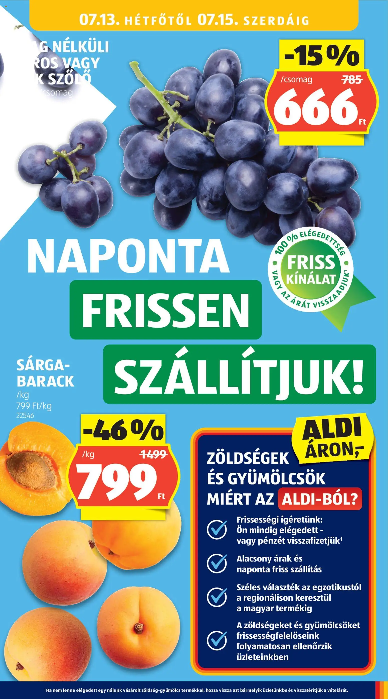 Aldi akciós ujság - amely érvényes a következő dátumtól: 2026.07.09. | Oldal: 33