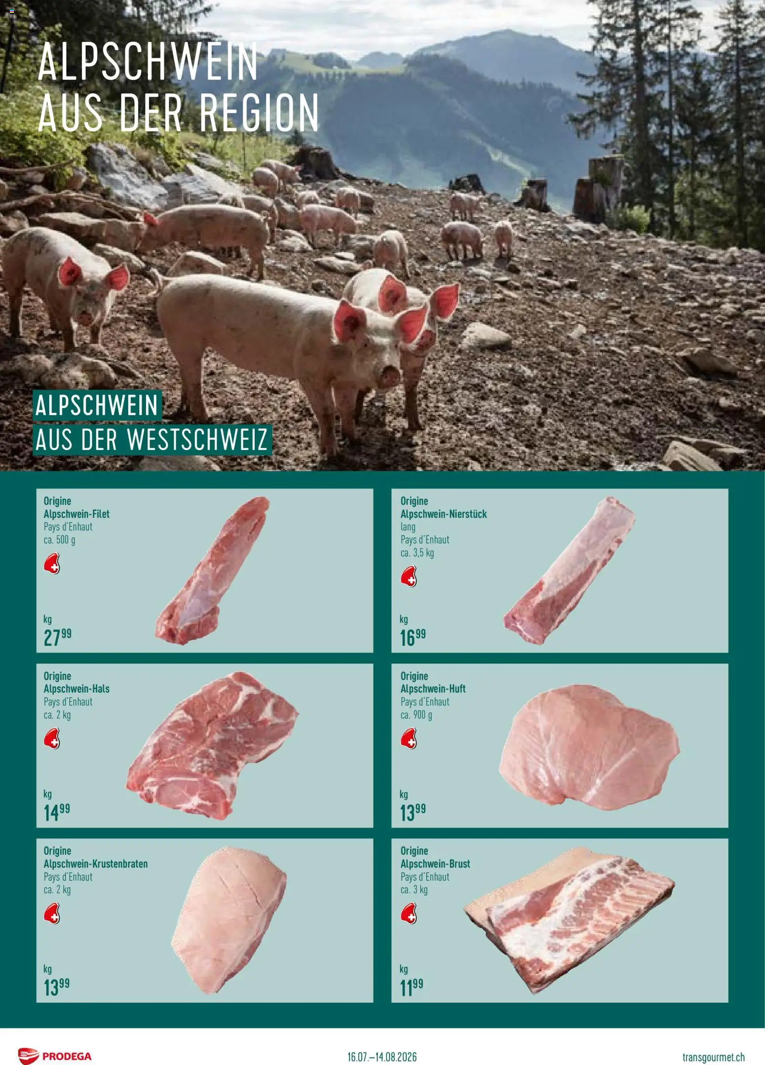 Prodega aktionen Alpschwein aus der Region – gültig ab 25.07.2026 | Seite: 2