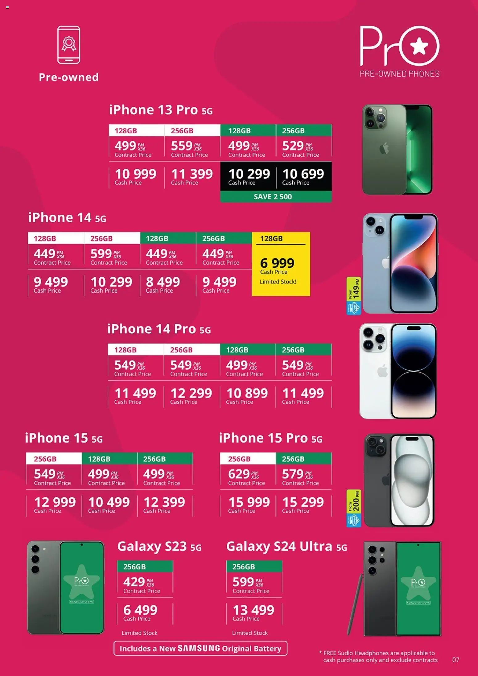 New Cellucity catalogue – valid from 09.06.2026 | Page: 9 | Products: Headphones, Battery, Stock