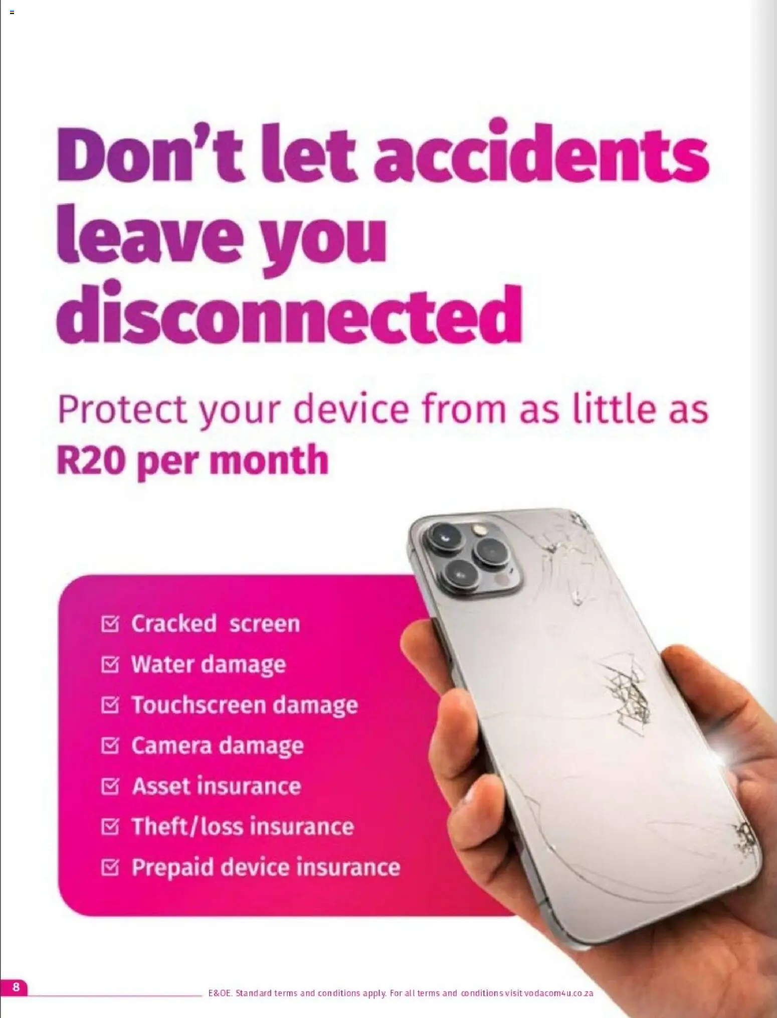 New Vodacom catalogue – valid from 09.06.2026 | Page: 8 | Products: Camera, Water