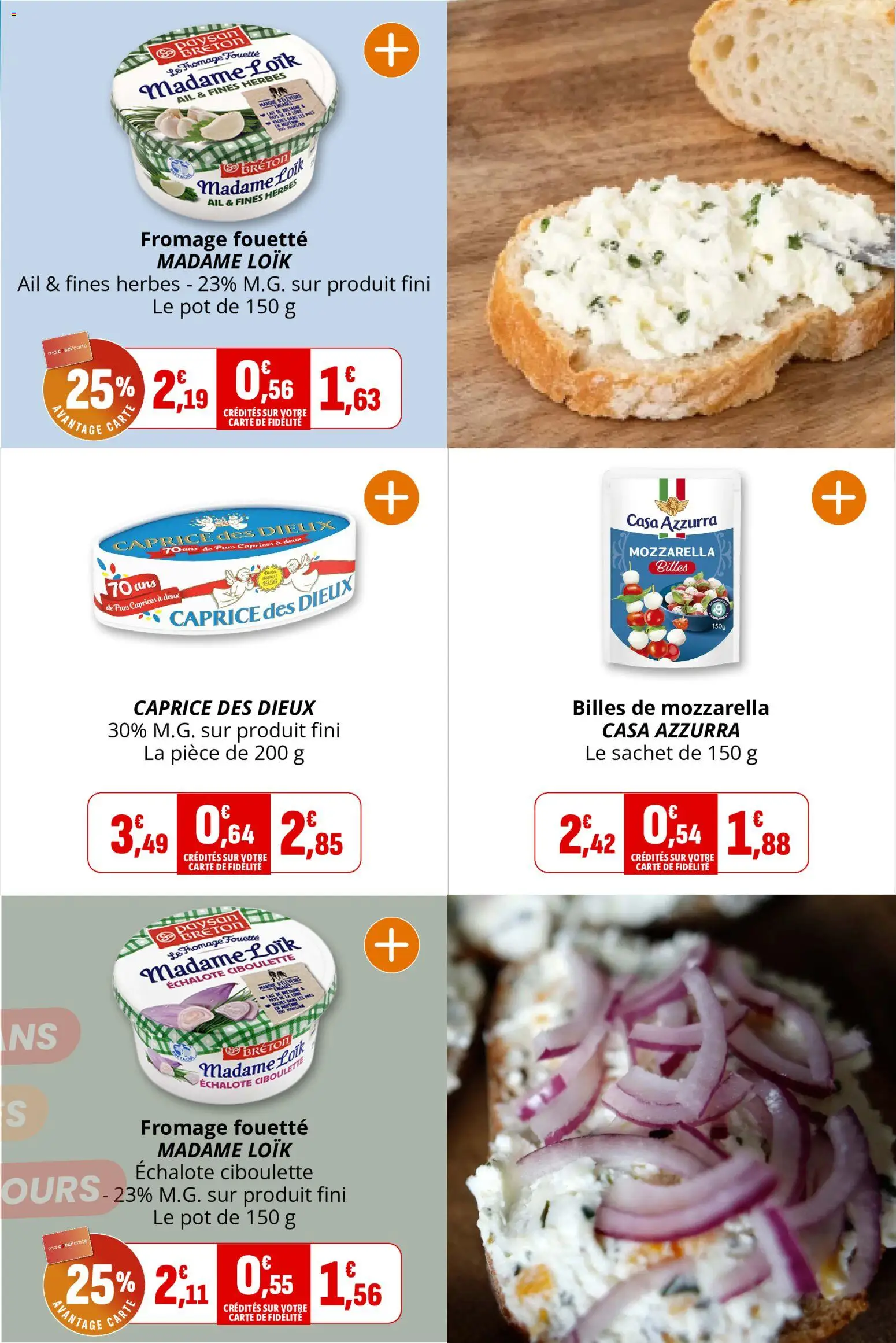 {H1} | Page: 12 | Produits: Échalote, Fromage fouetté, Ail, Fromage