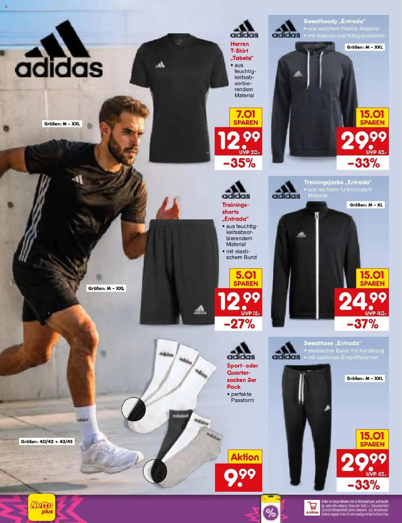 Netto Marken-Discount Prospekt Stadtlohn – gültig ab 17.08.2026 | Seite: 40 | Produkte: Sweathose, Trainingsjacke, Socken