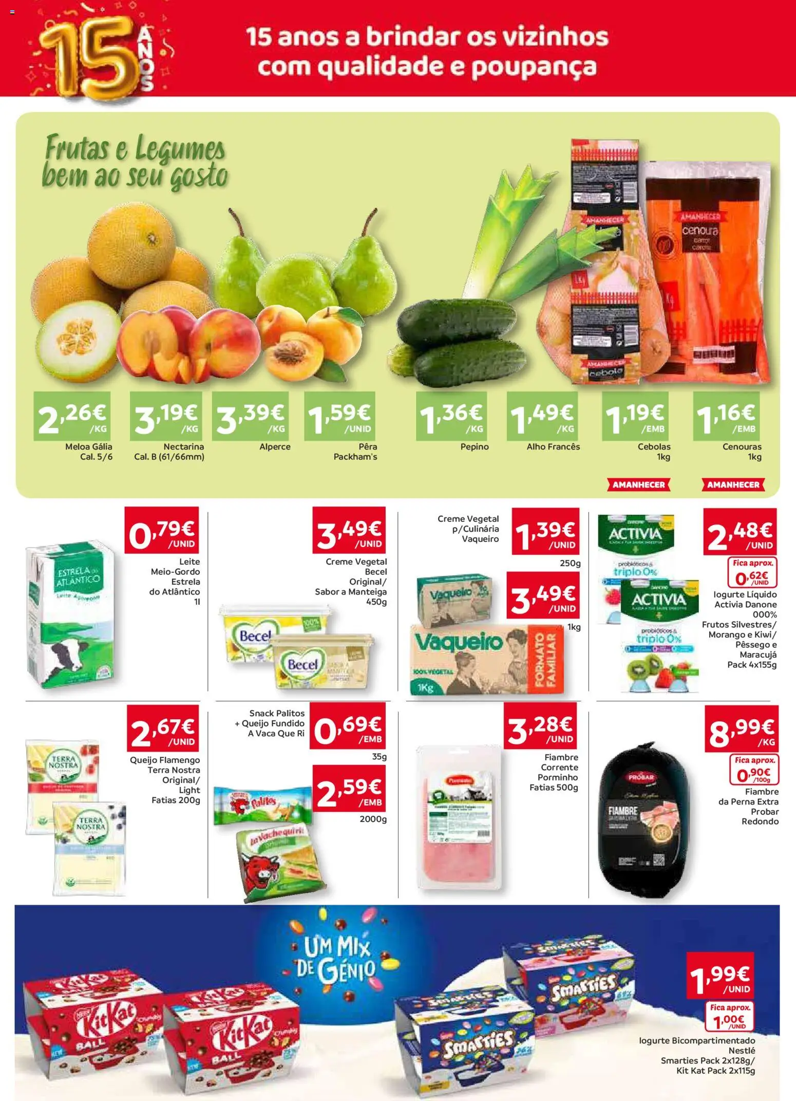 Amanhecer Folheto Madeira │ válido de 28.05.2026 | Página: 2 | Produtos: Alho francês, Cebola, Queijo, Creme