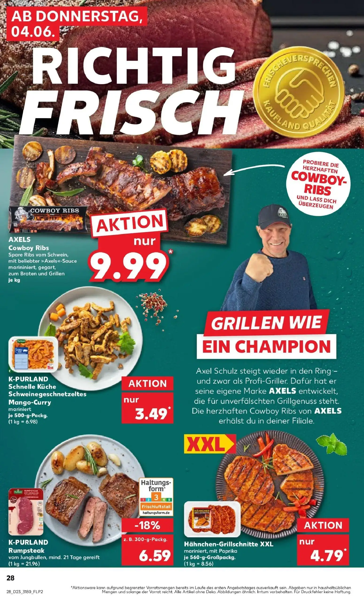 Kaufland Prospekt Bautzen – gültig ab 04.06.2026 | Seite: 28 | Produkte: Küche, Spare ribs, Paprika, Steak