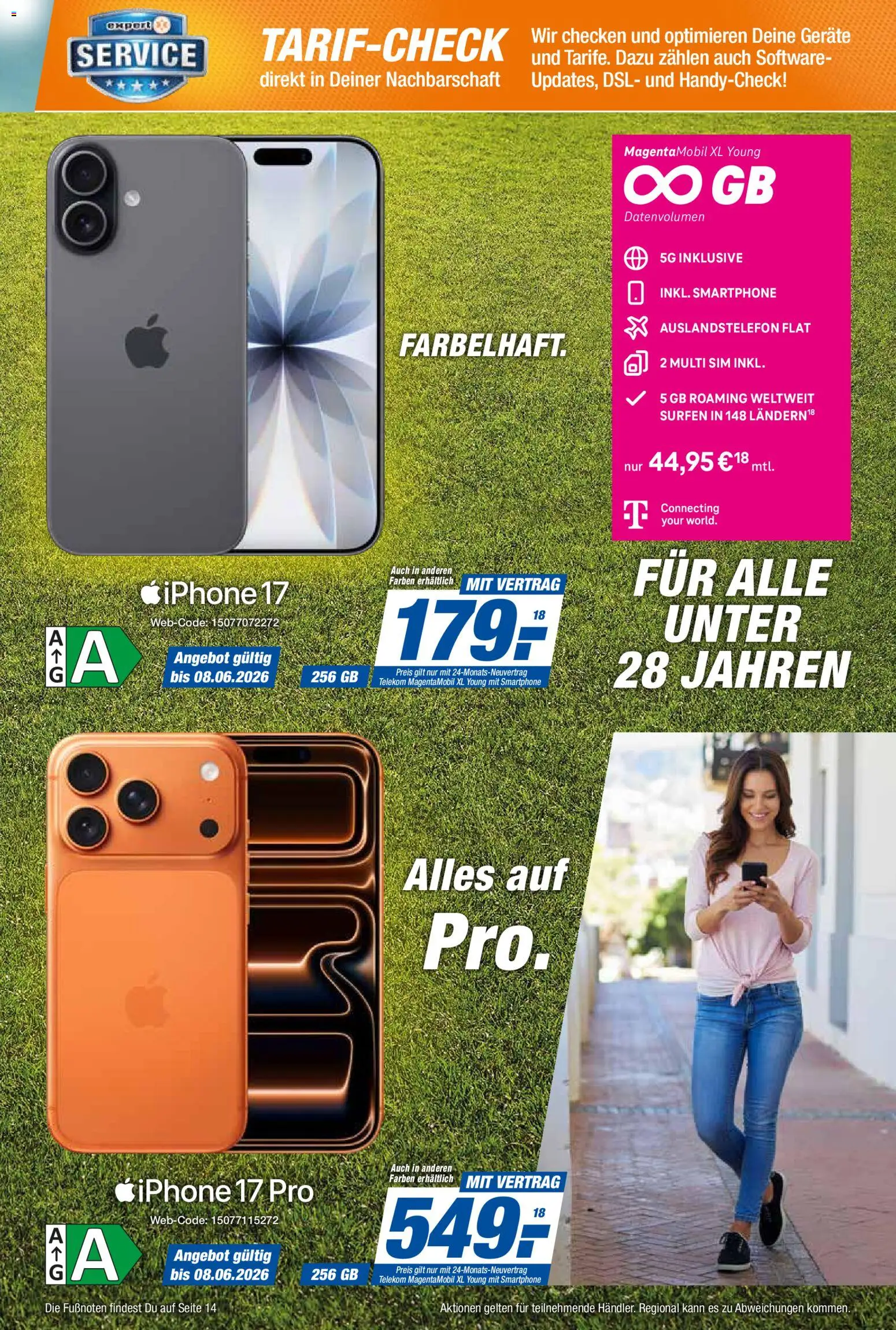 Expert Smarthphone Highlights im Juni – gültig ab 01.06.2026 | Seite: 3 | Produkte: Iphone, Smartphone