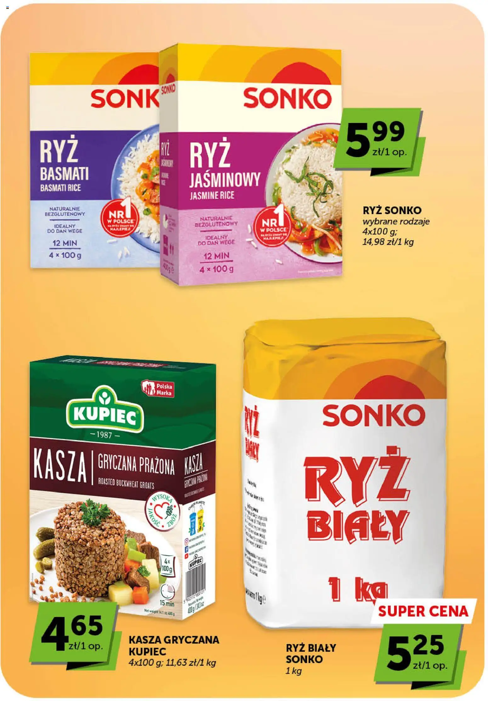Euro Sklep gazetka - Market od 07.05.2026 | Strona: 19 | Produkty: Kasza, Kasza gryczana, Ryż