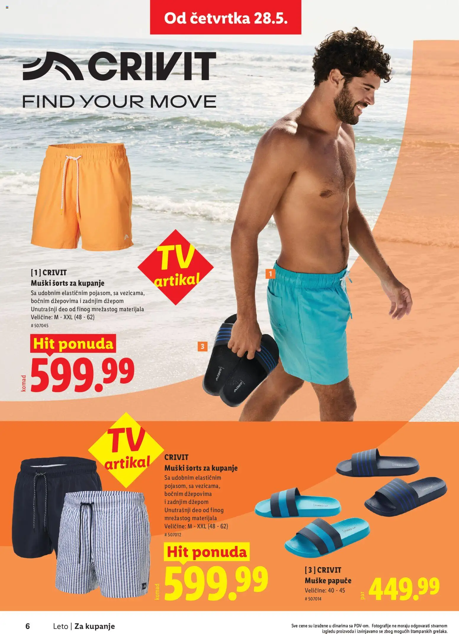 Lidl katalog - važi od 28.05.2026 | Strana: 6 | Proizvode: Papuče