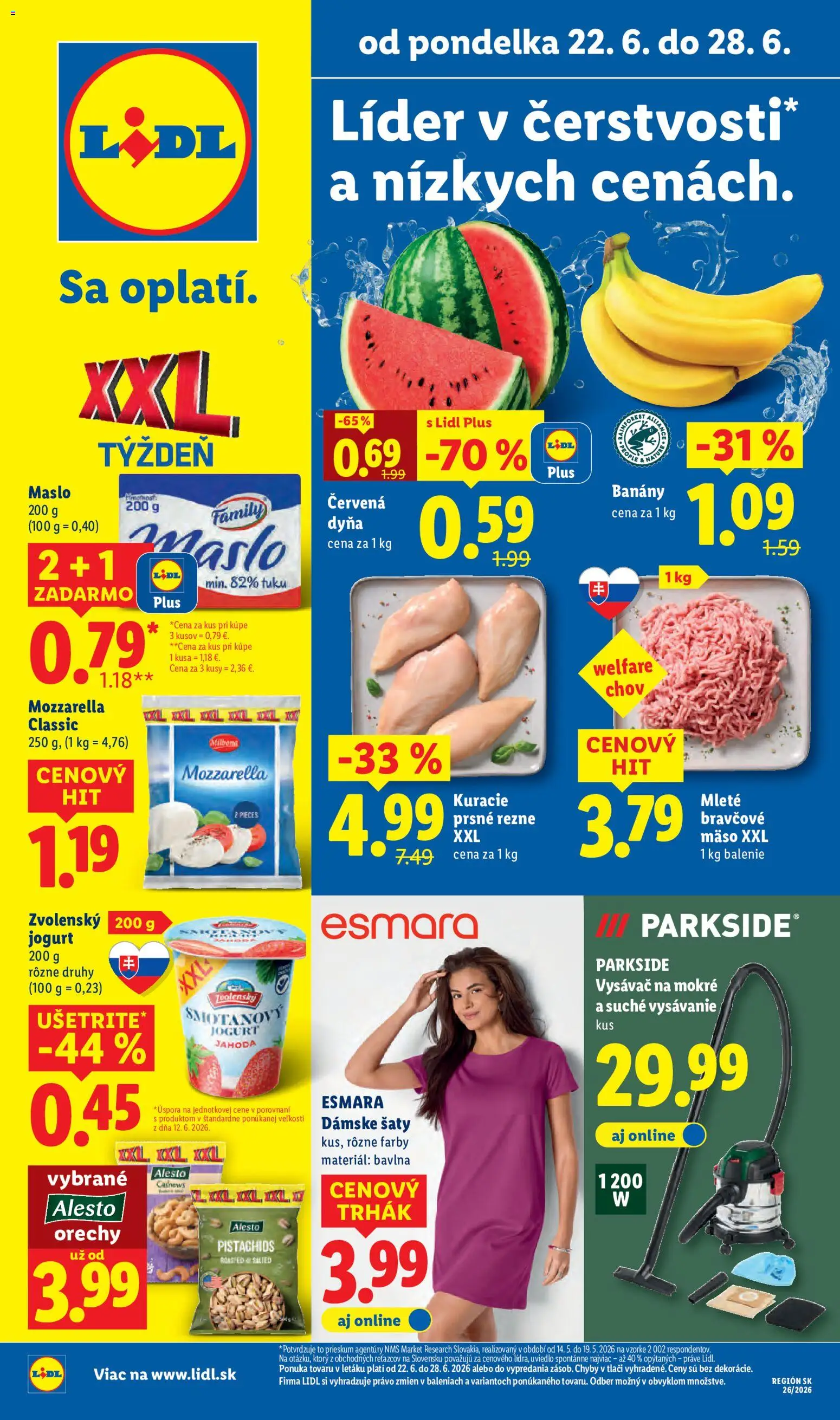Nové Lidl akcie – leták je platný od 22.06.2026 | Strana: 1