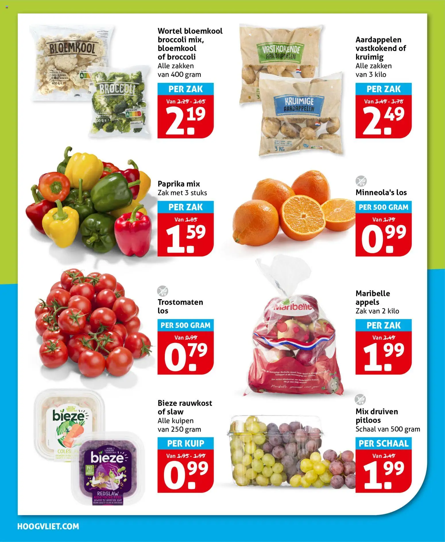 {H1} | Pagina: 10 | Producten: Bloemkool, Broccoli, Appels, Aardappelen