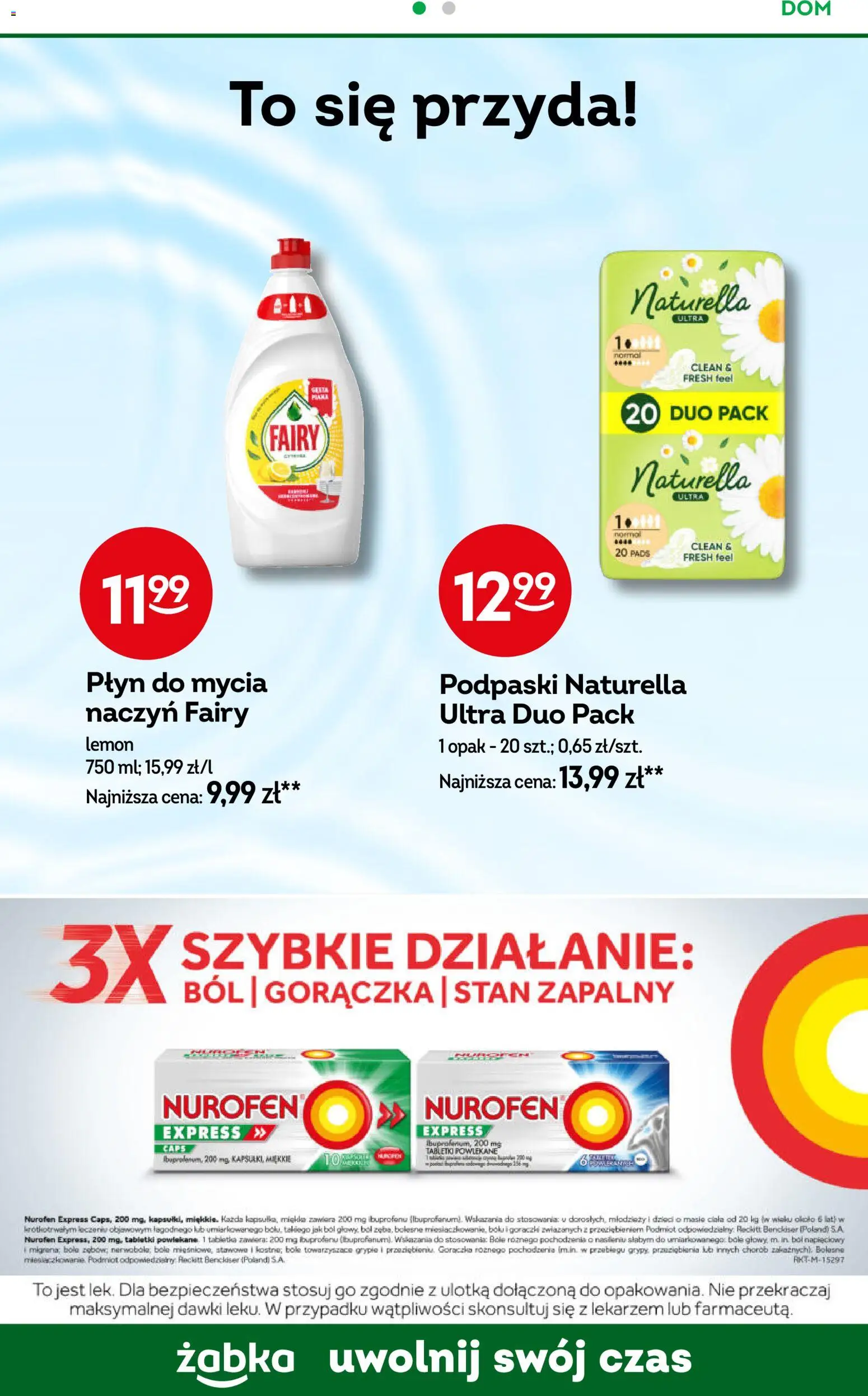 Żabka gazetka od 15.07.2026 | Strona: 88 | Produkty: Podpaski, Fairy, Płyn do mycia naczyń