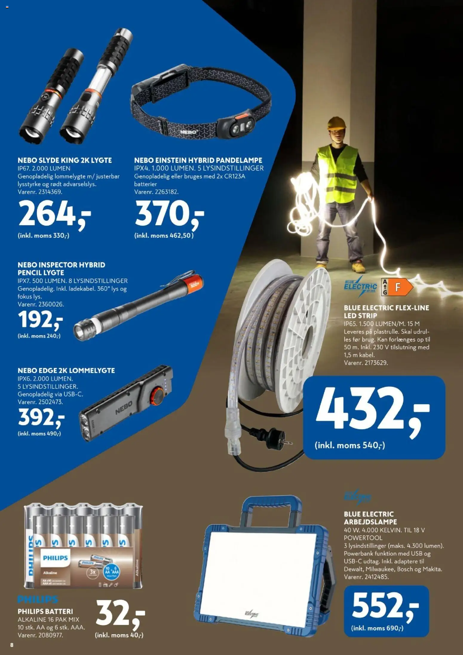 Davidsen tilbudsavis – gyldig fra 31/08/2026 | Side: 8 | Produkter: Powerbank, USB, Adaptere, Batteri