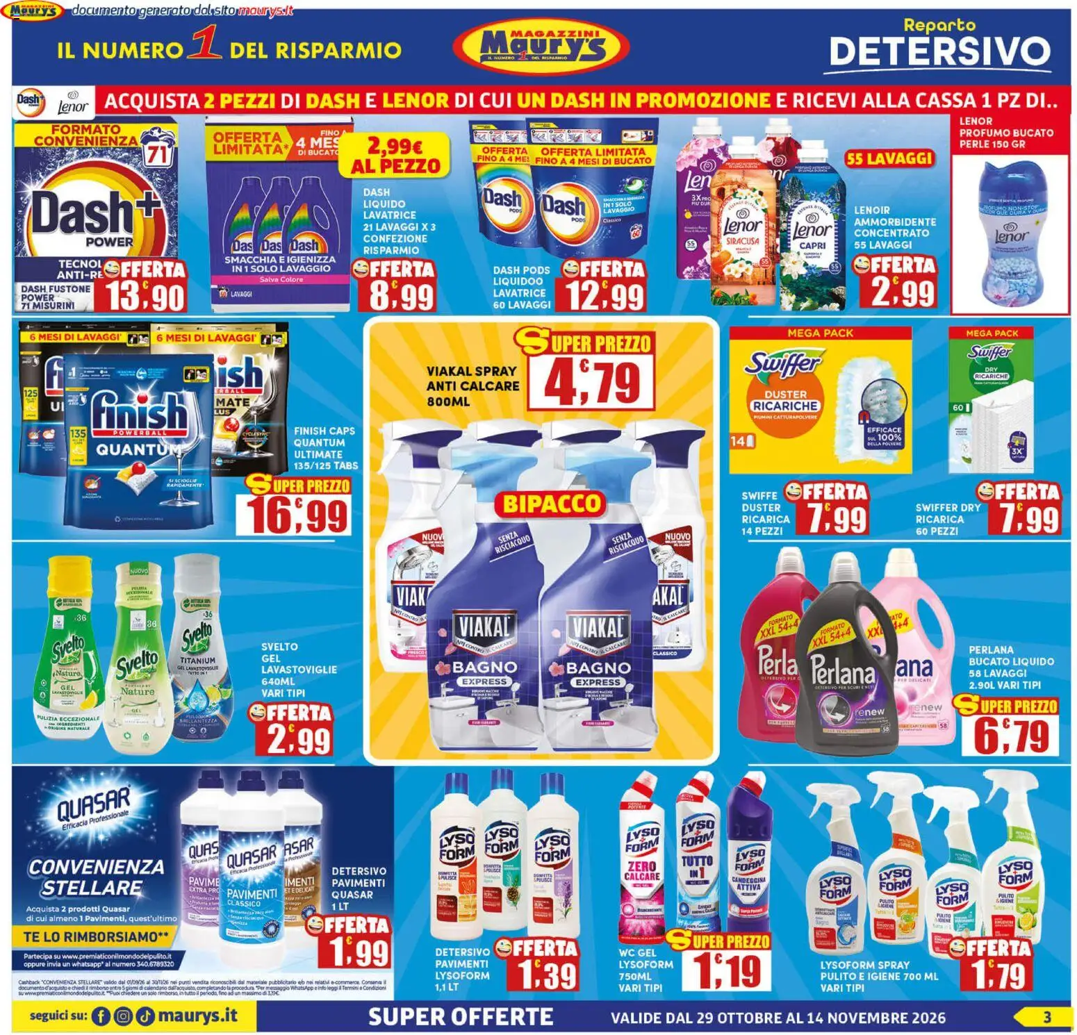 Volantino Maury's del 29/10/2026 | Pagina: 3
