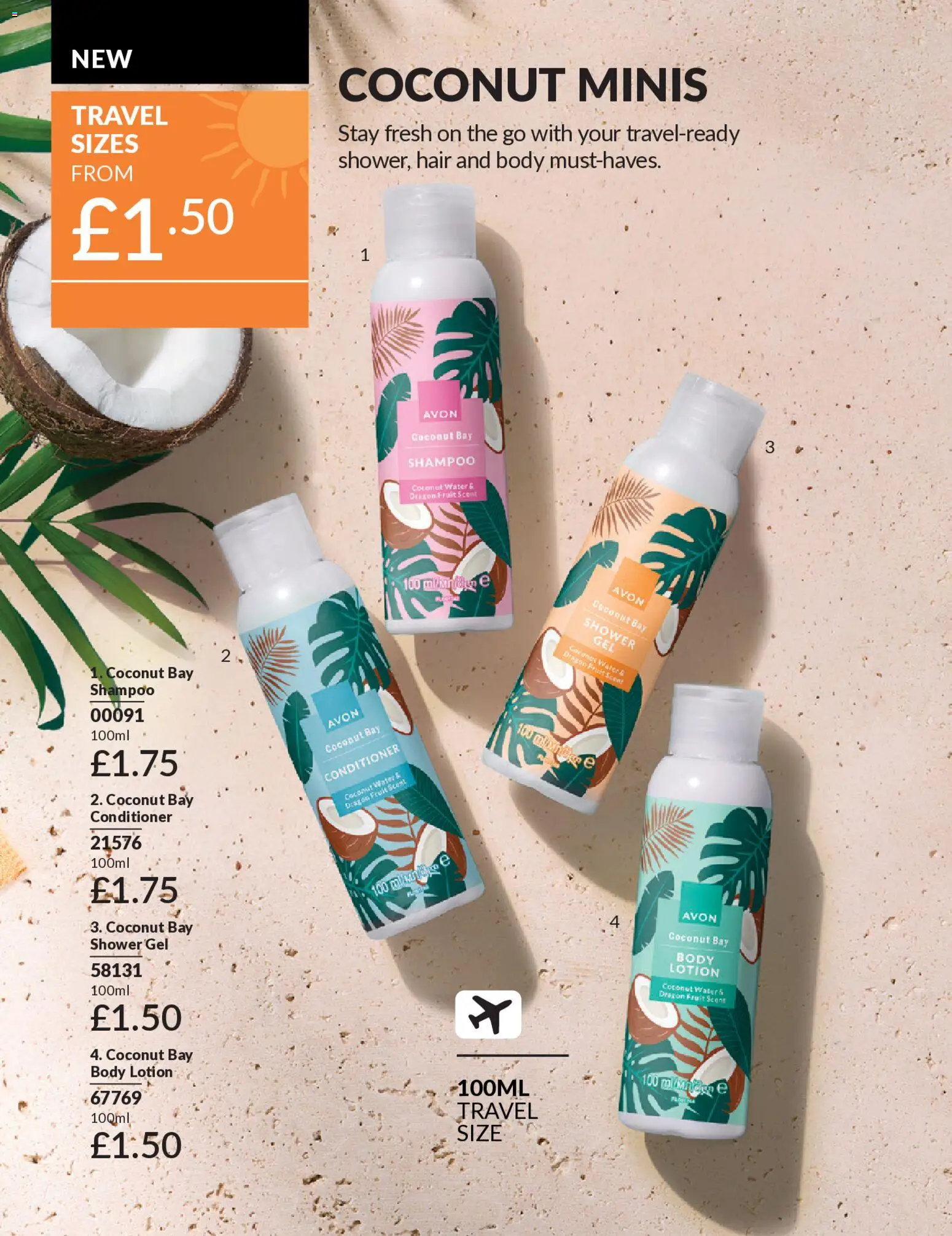{H1} | Page: 23 | Products: Shower, Shampoo, Shower gel, Coconut